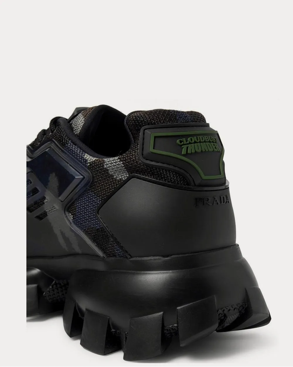 Cloudbust Thunder Rubber and Camouflage Mesh  Gray low top sneakers