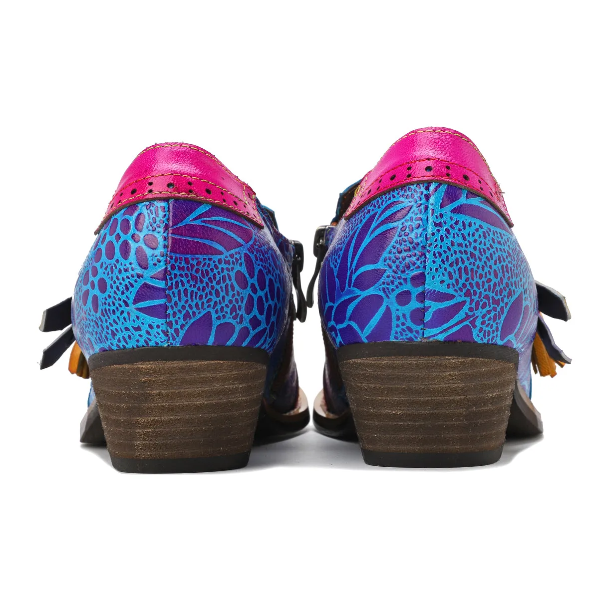 Colorful Women's Leather Shoes