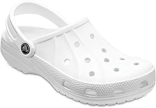 crocs Unisex-Adult Ralen White Clog-9 UK (Wide) (15907)
