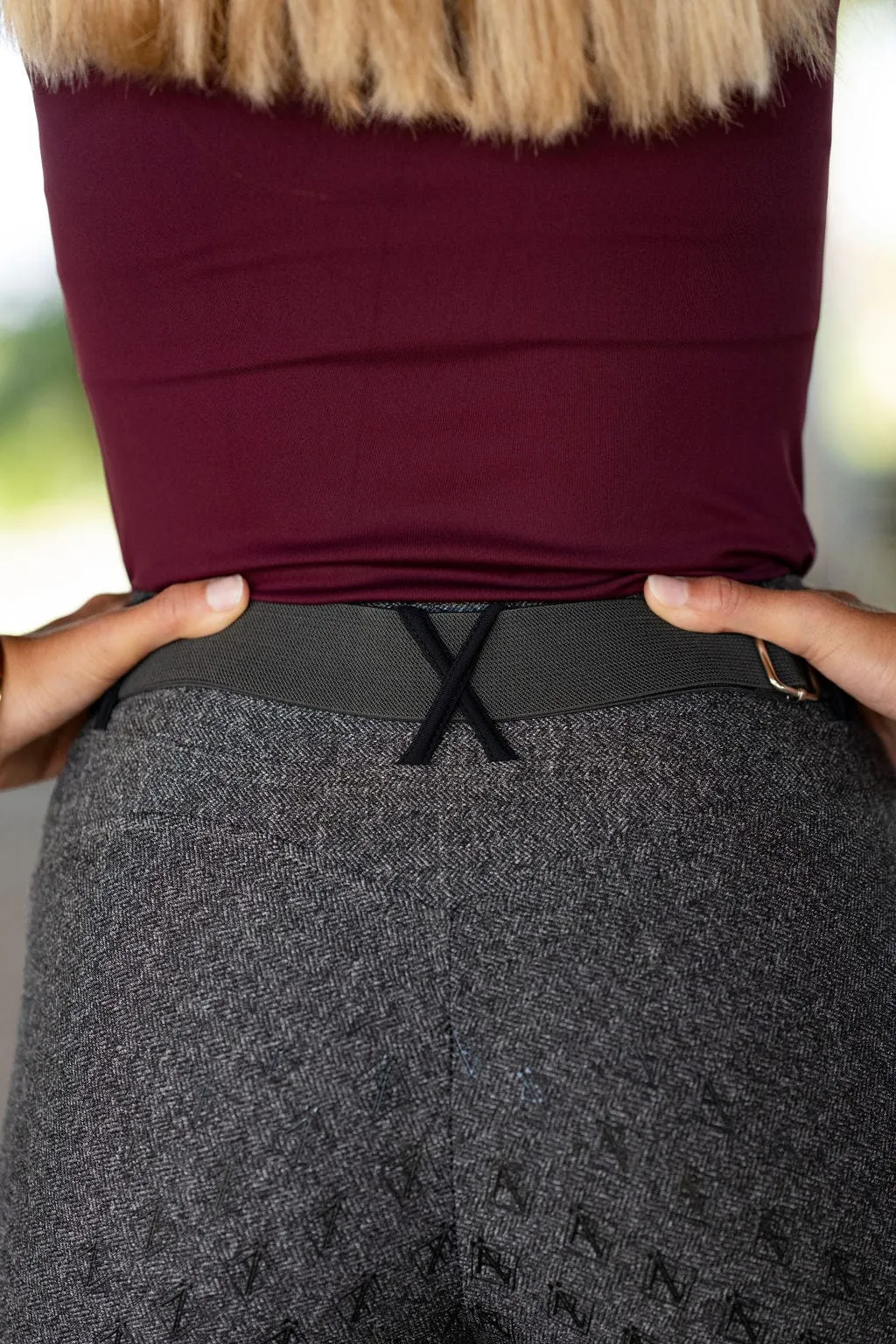 Dark Tweed Bondie Breeches | Full Seat or Knee Patch