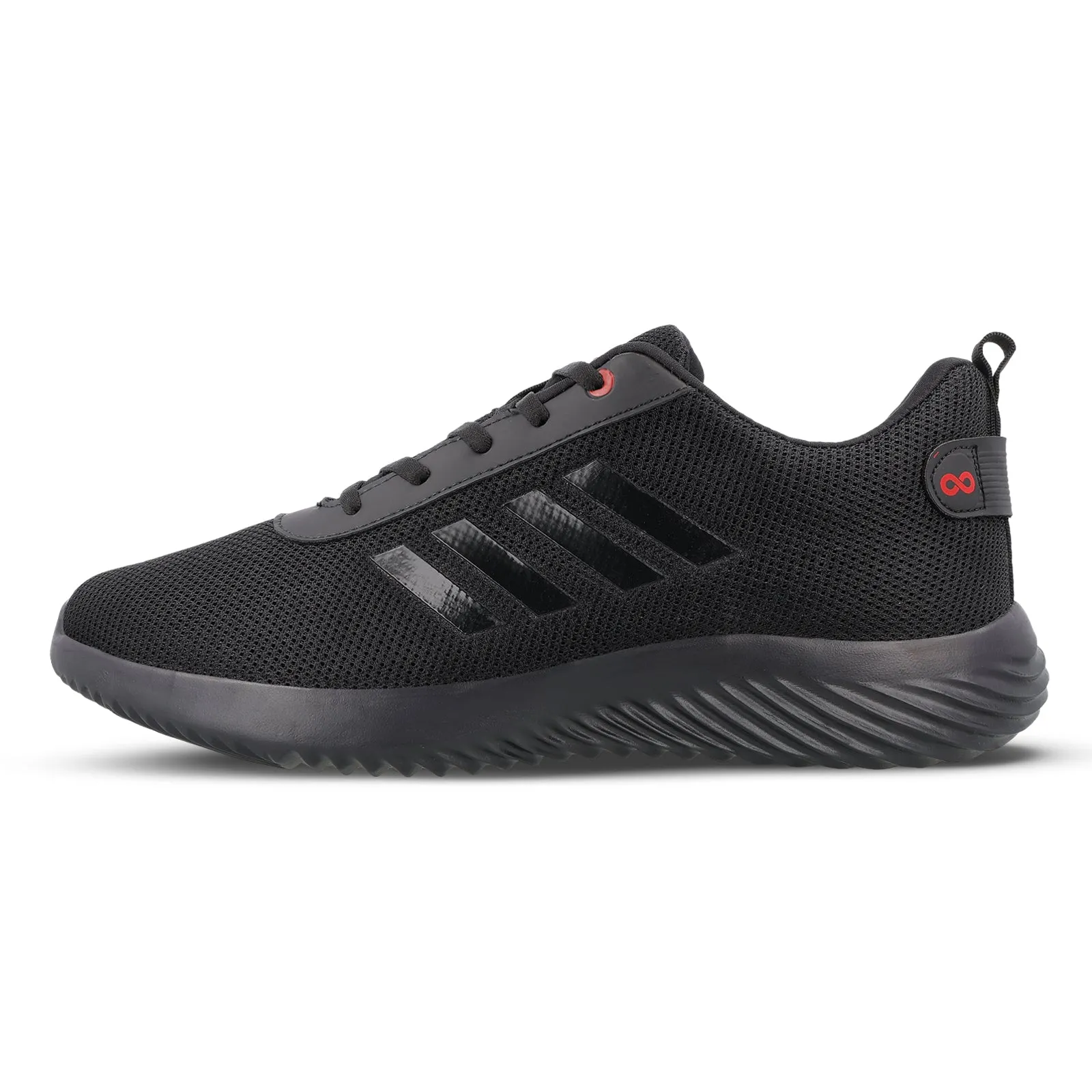 DILLI Men's Lace-up Walking Shoe - WS9558 Black Black