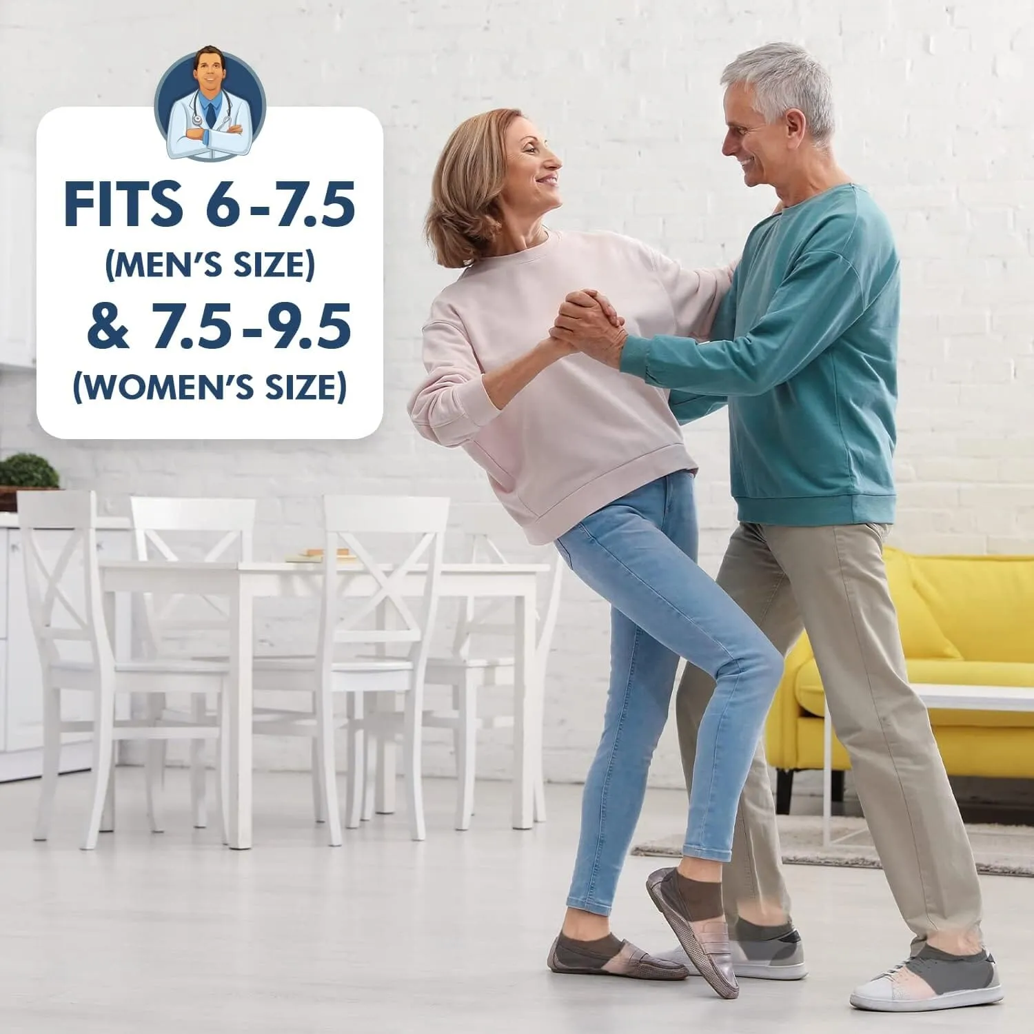 Dr. Frederick’s Original Neoprene Heel Guards - 2ct. - Heel Cups for Heel Pain Relief - Cracked Heels, Heel Spurs - Heel Pads for Plantar Fasciitis, Tendinitis - W7.5-9.5 | M6-7.5