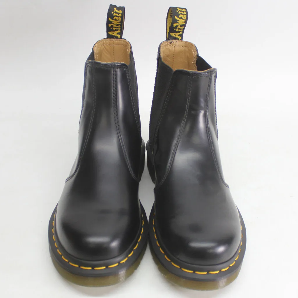 Dr. Martens 2976 Black Unisex Leather Chelsea Twin Gussets Pull on Ankle Boots - UK 4