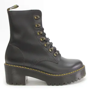Dr. Martens Womens Leona 7-Eyelet Leather Boots - UK 6.5