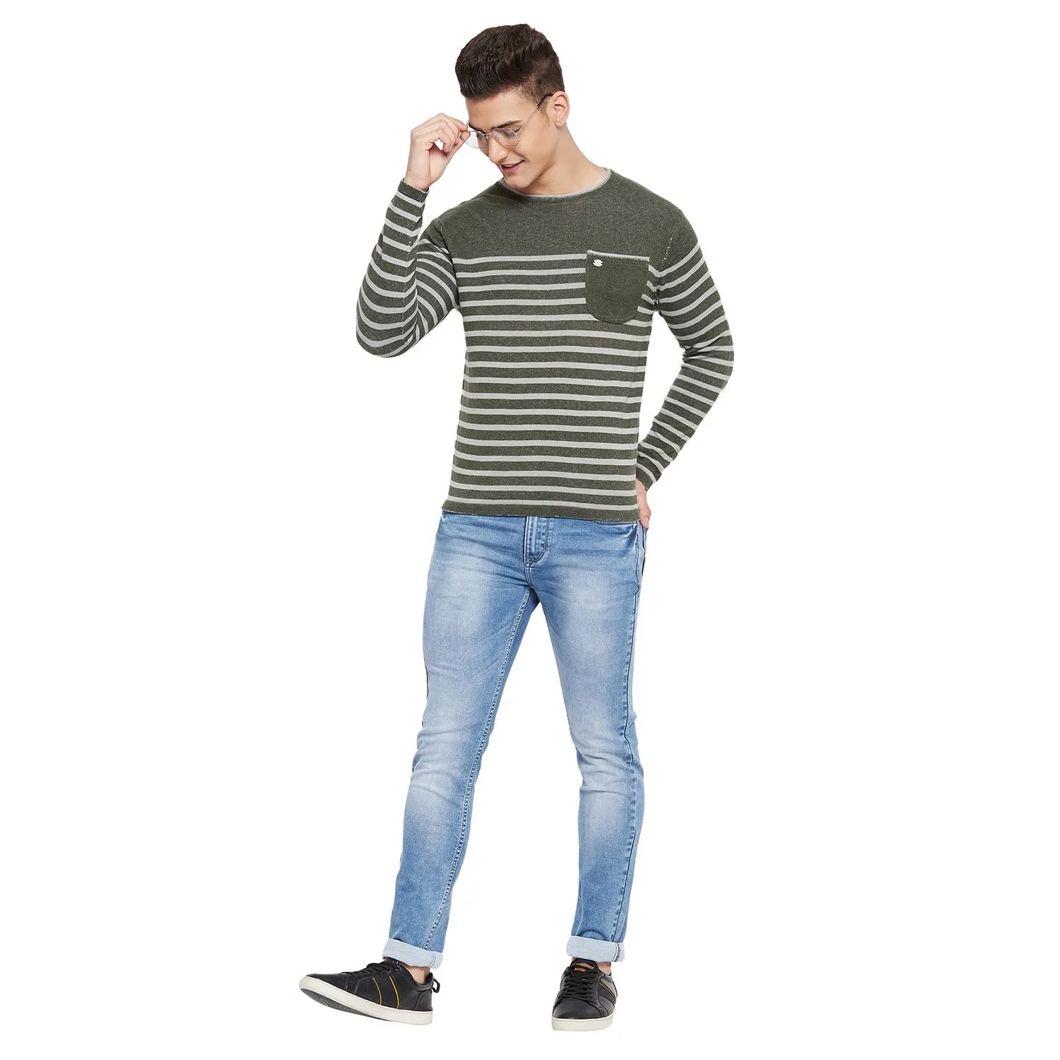 Duke Stardust Men Full Sleeve Crew Neck Sweater (SDS449)