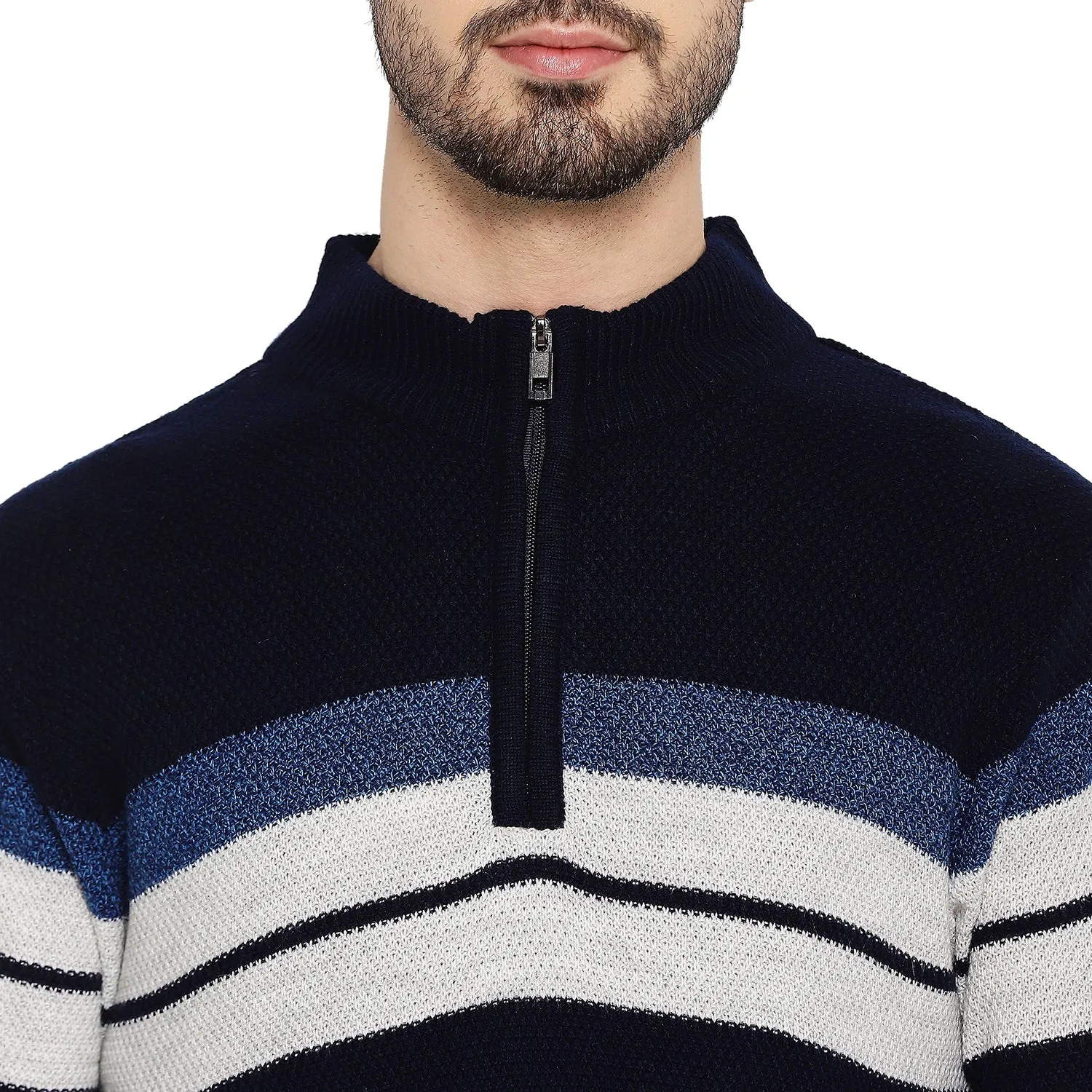 Duke Stardust Men Full Sleeve Half Zip Sweater (SDS2076)