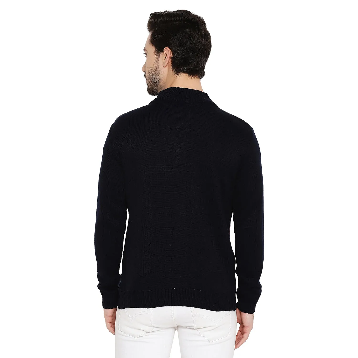 Duke Stardust Men Full Sleeve Half Zip Sweater (SDS2077)