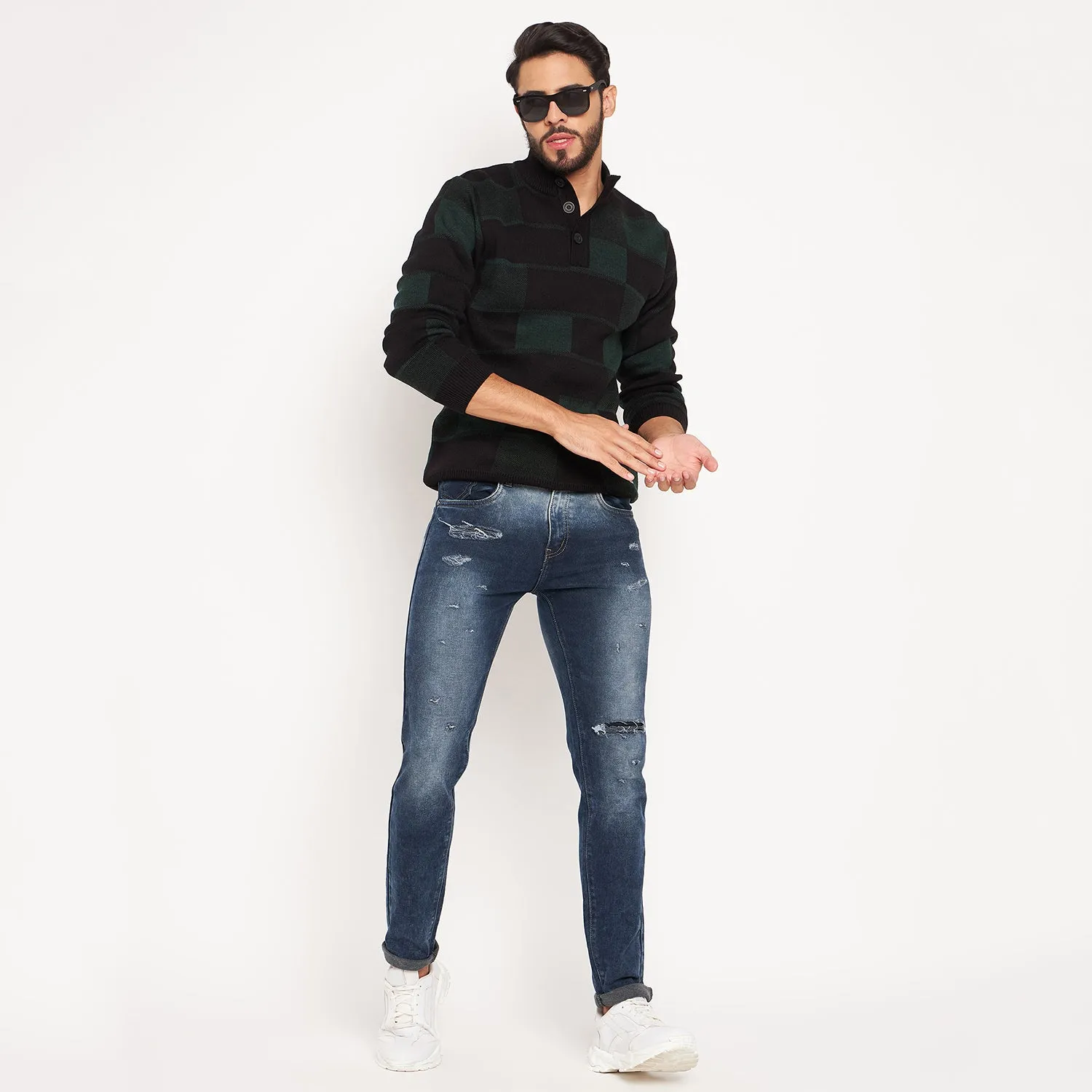 Duke Stardust Men Full Sleeve High Neck Pullover (SDS2001)