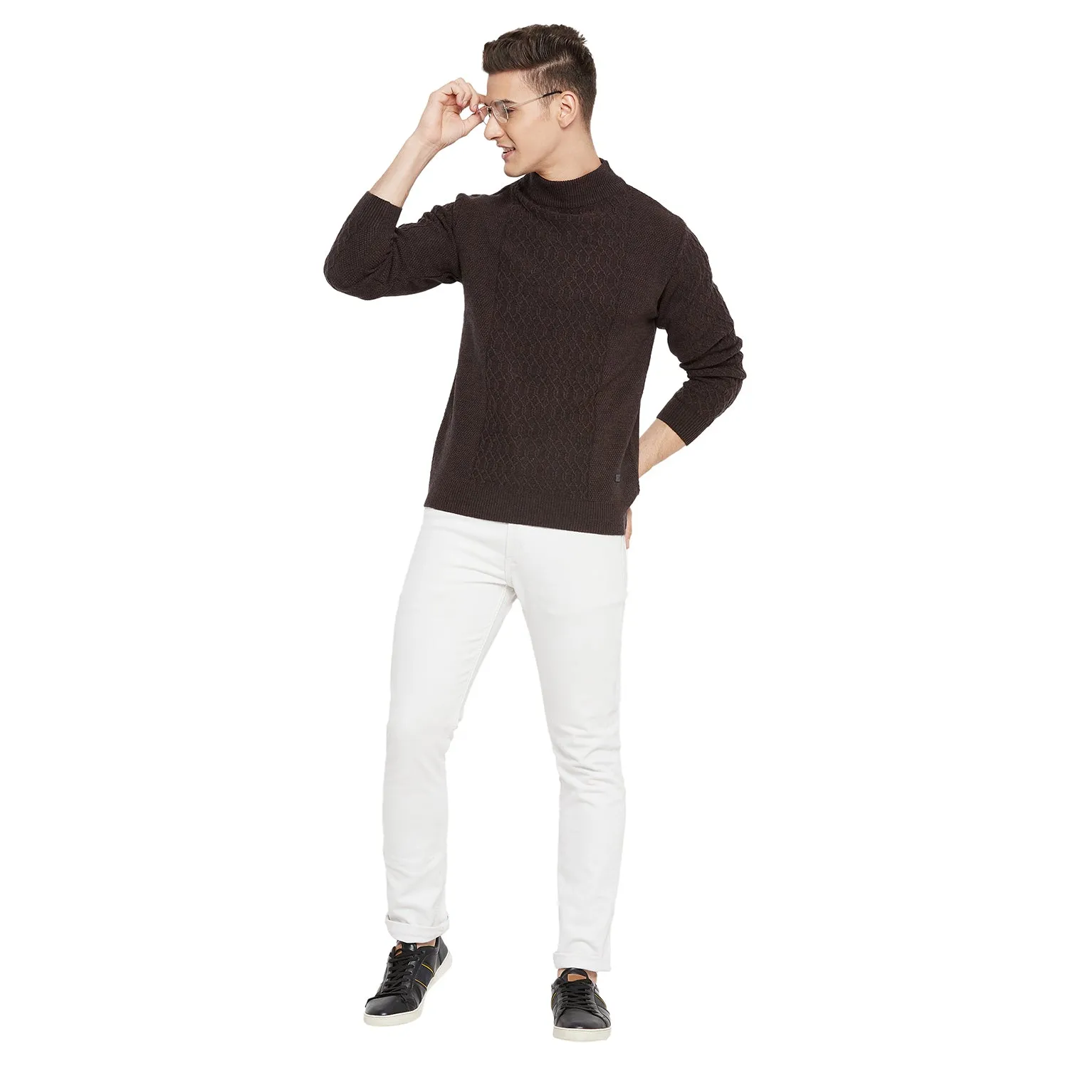 Duke Stardust Men Full Sleeve High Neck Sweater (SDS2005)