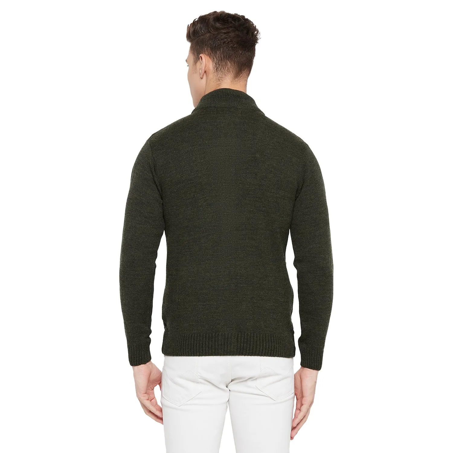 Duke Stardust Men Full Sleeve High Neck Sweater (SDS683R)