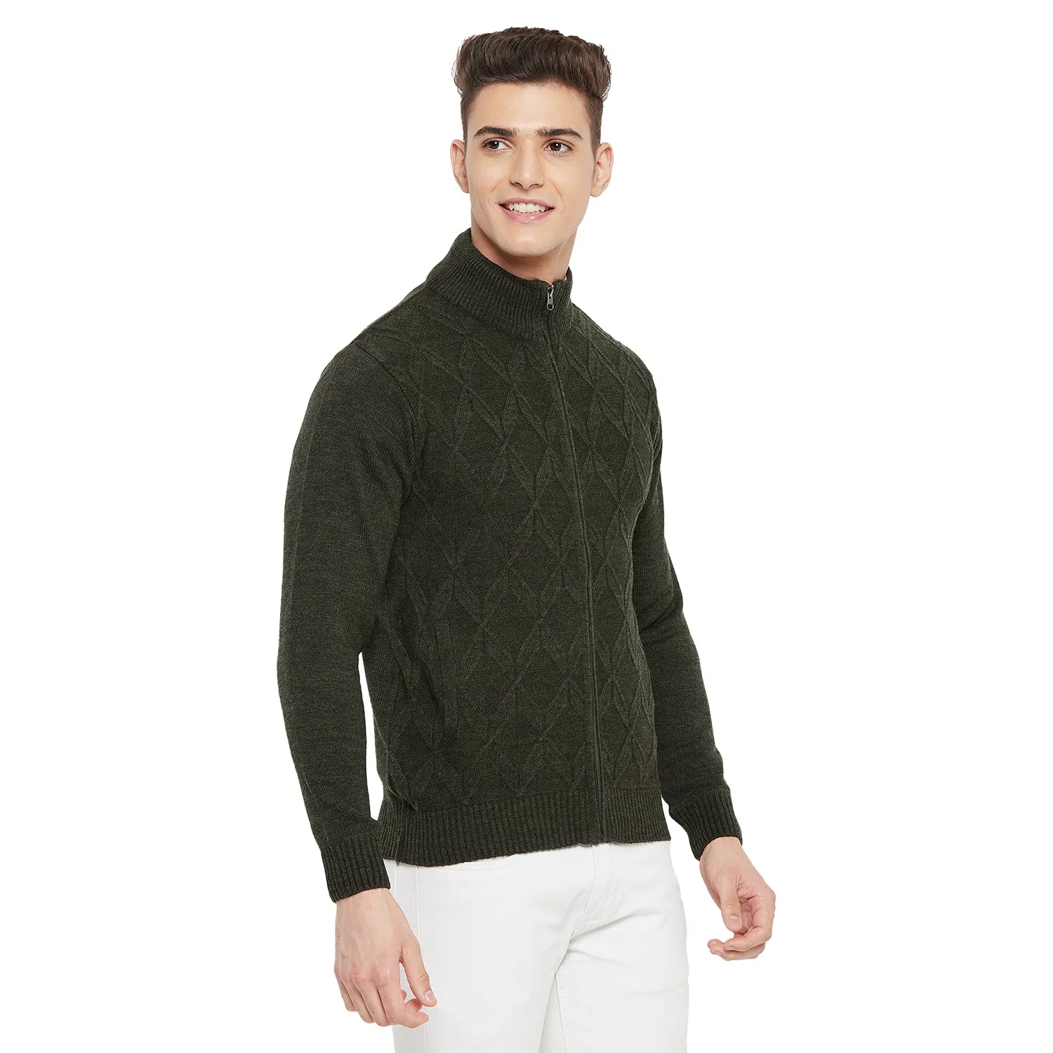 Duke Stardust Men Full Sleeve High Neck Sweater (SDS683R)