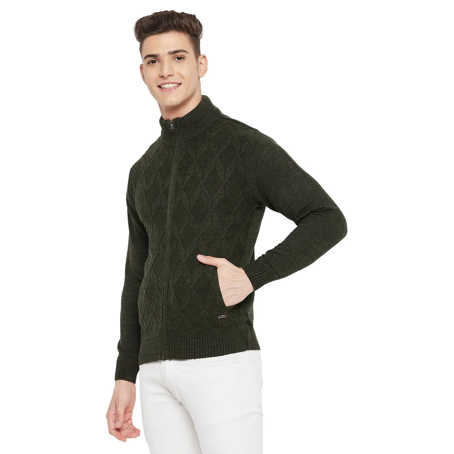 Duke Stardust Men Full Sleeve High Neck Sweater (SDS683R)