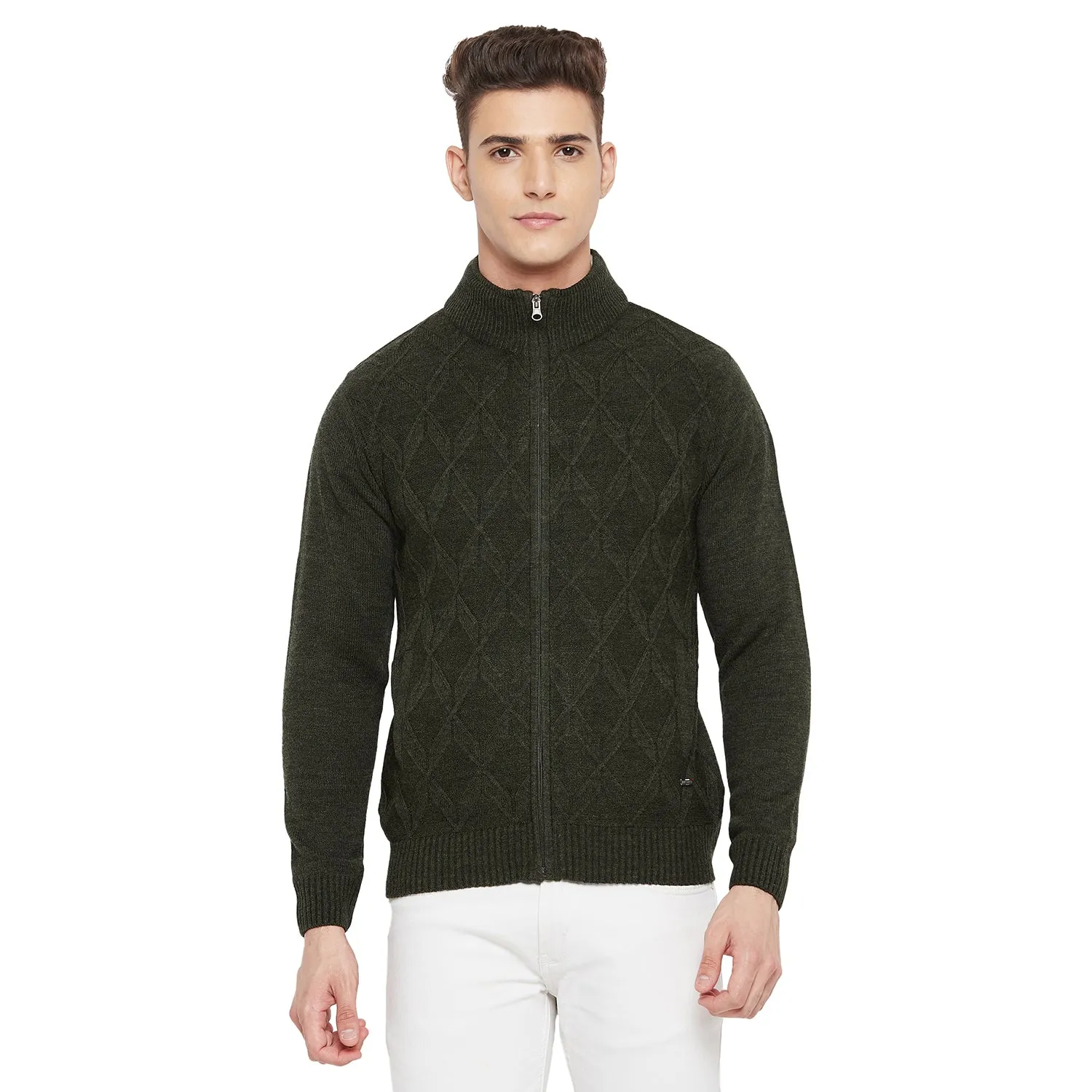 Duke Stardust Men Full Sleeve High Neck Sweater (SDS683R)