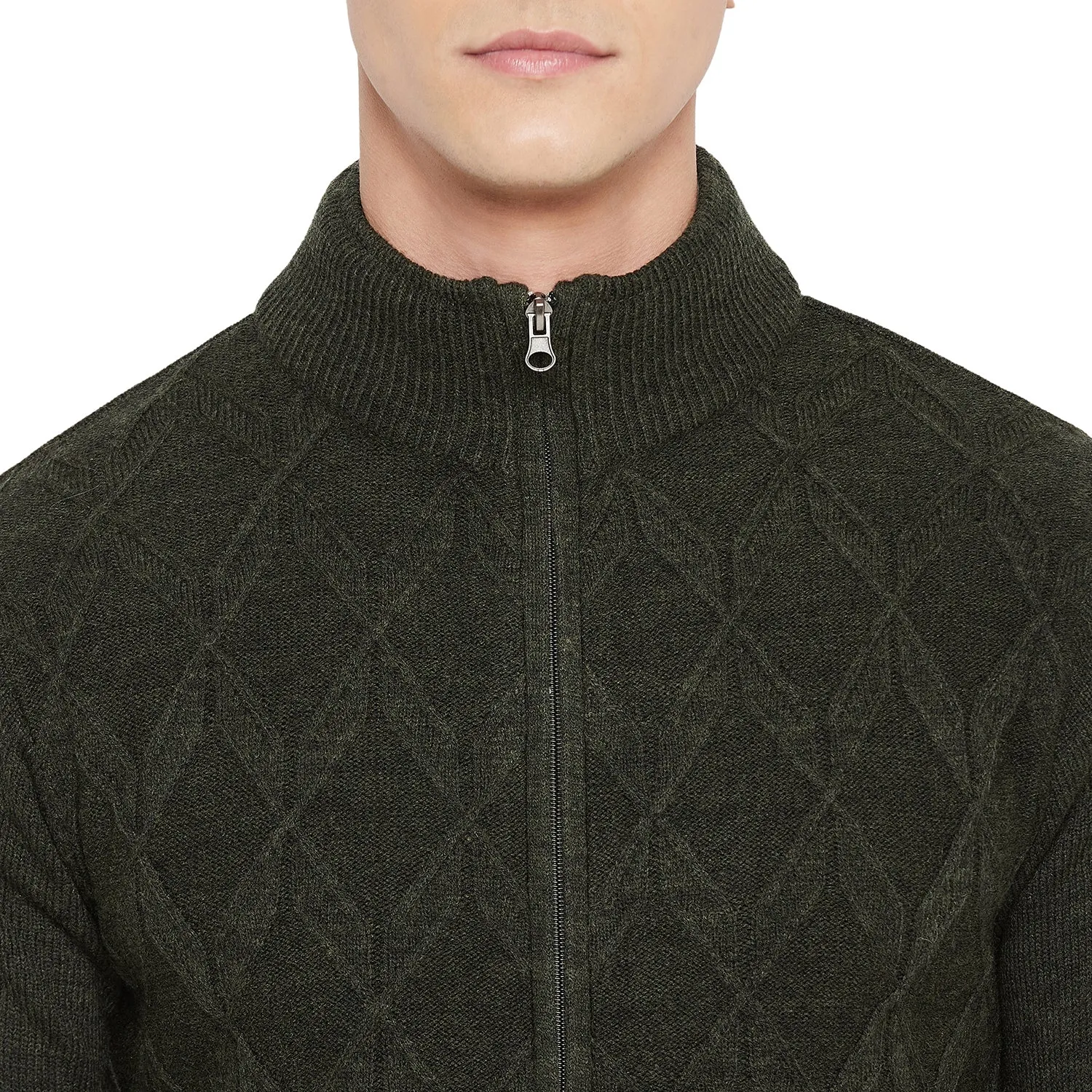 Duke Stardust Men Full Sleeve High Neck Sweater (SDS683R)