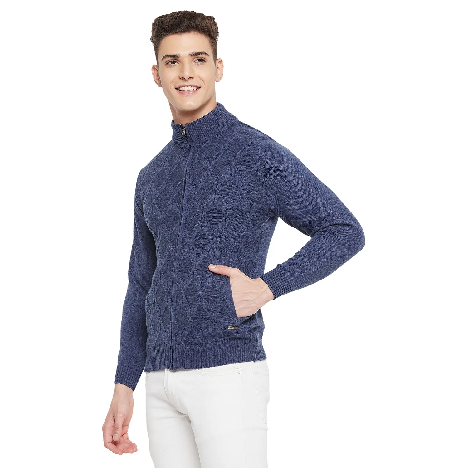 Duke Stardust Men Full Sleeve High Neck Sweater (SDS683R)