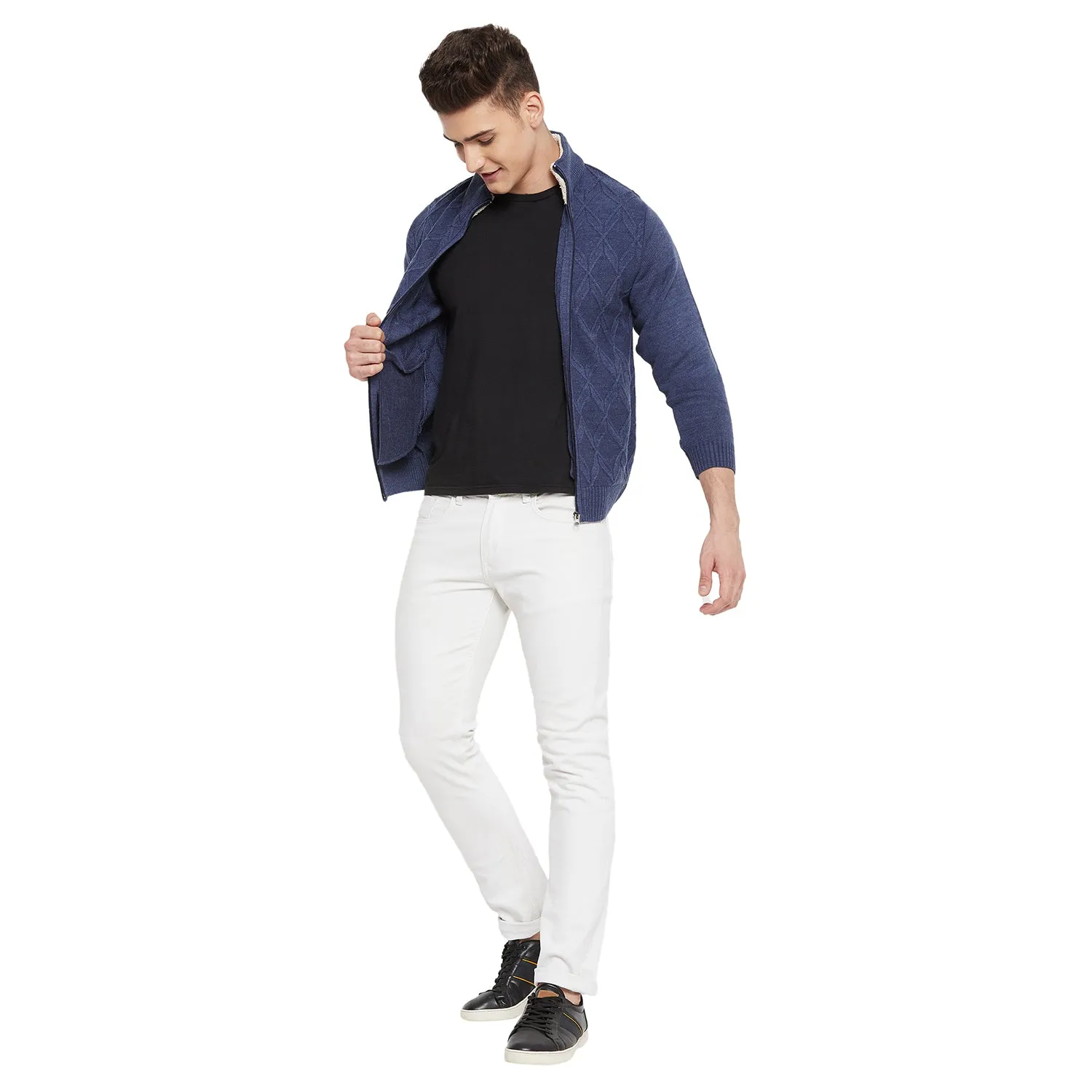 Duke Stardust Men Full Sleeve High Neck Sweater (SDS683R)