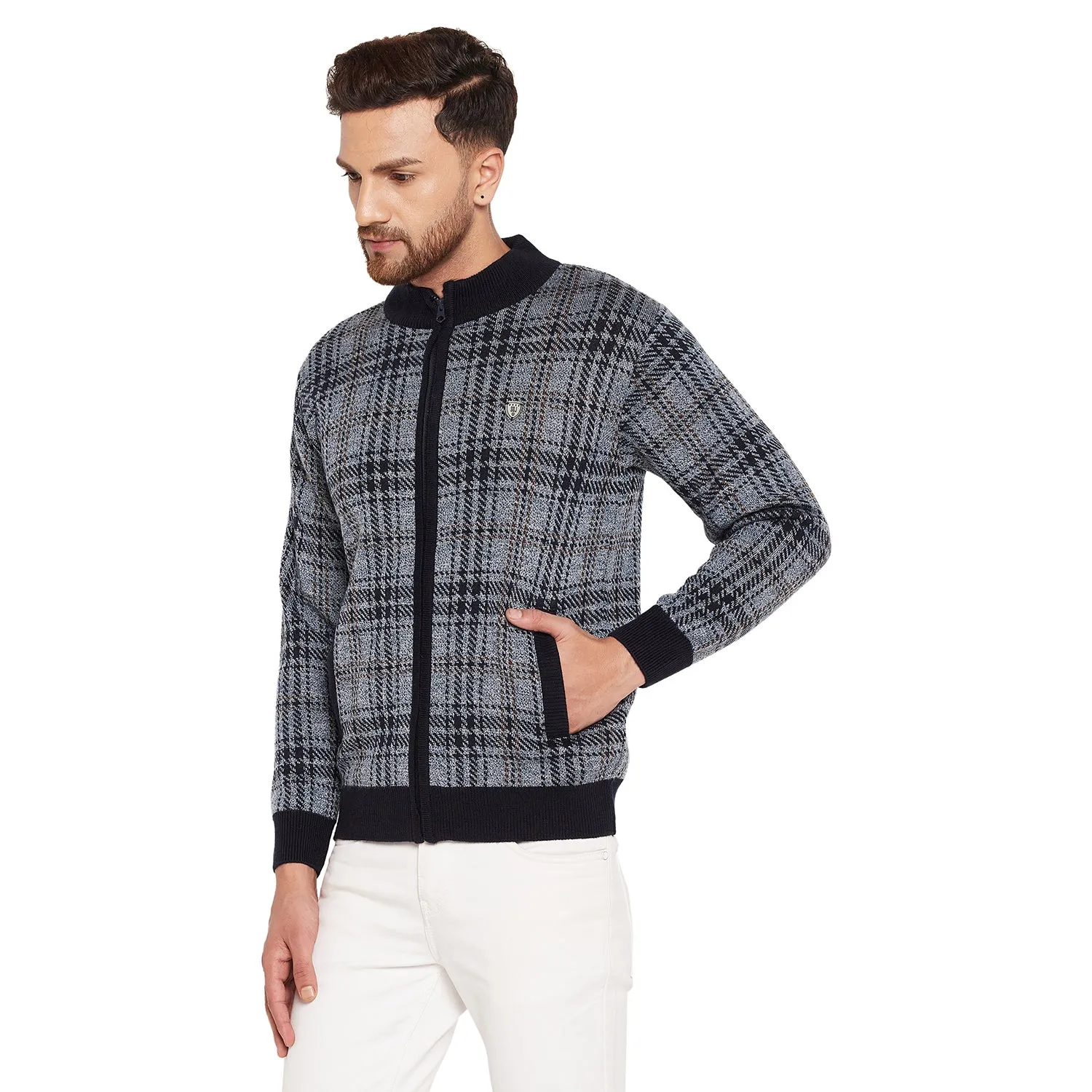 Duke Stardust Men Full Sleeve High Neck Sweater (SDS684R)