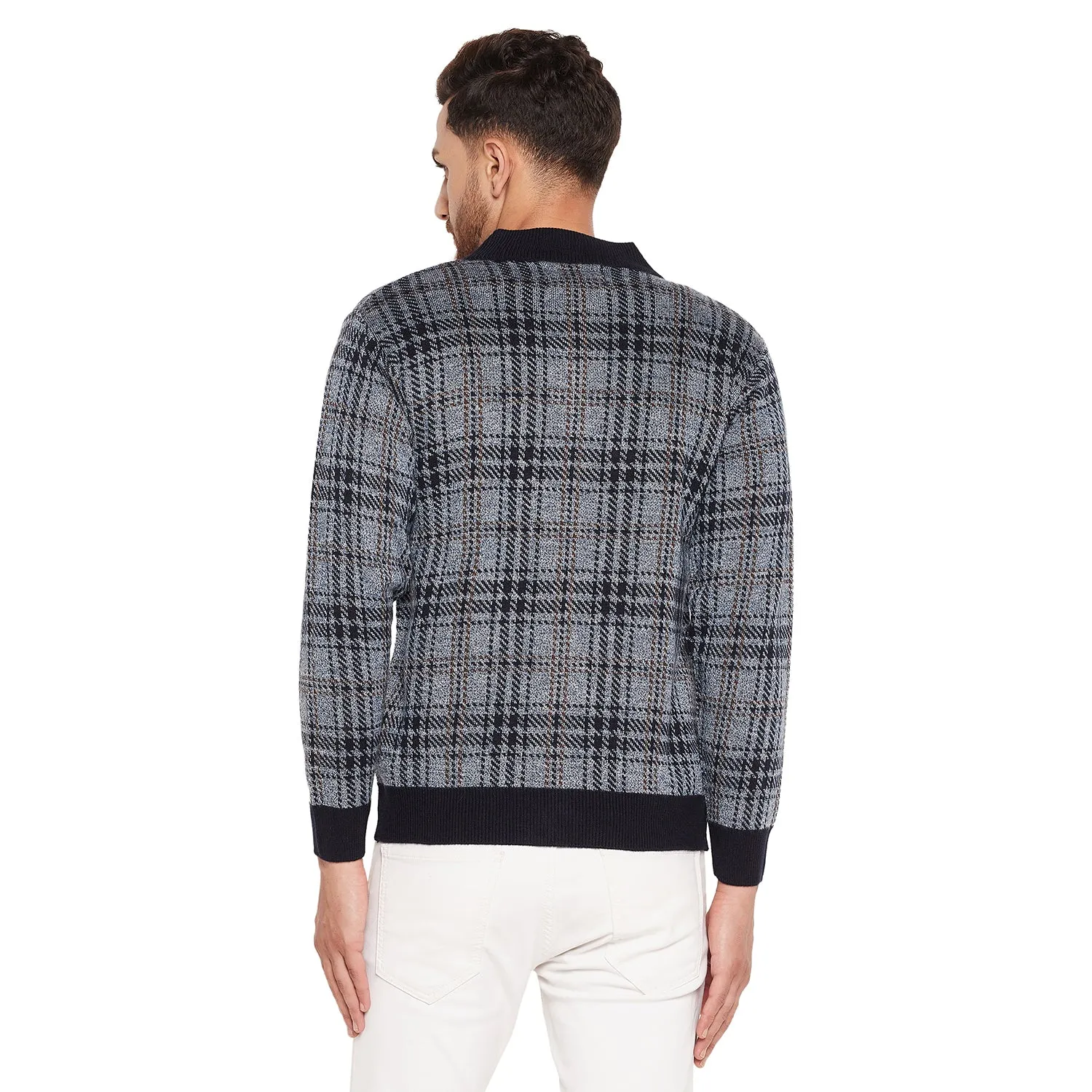 Duke Stardust Men Full Sleeve High Neck Sweater (SDS684R)