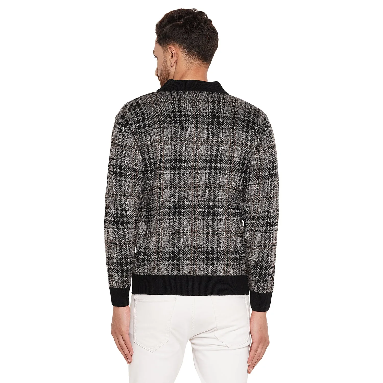 Duke Stardust Men Full Sleeve High Neck Sweater (SDS684R)