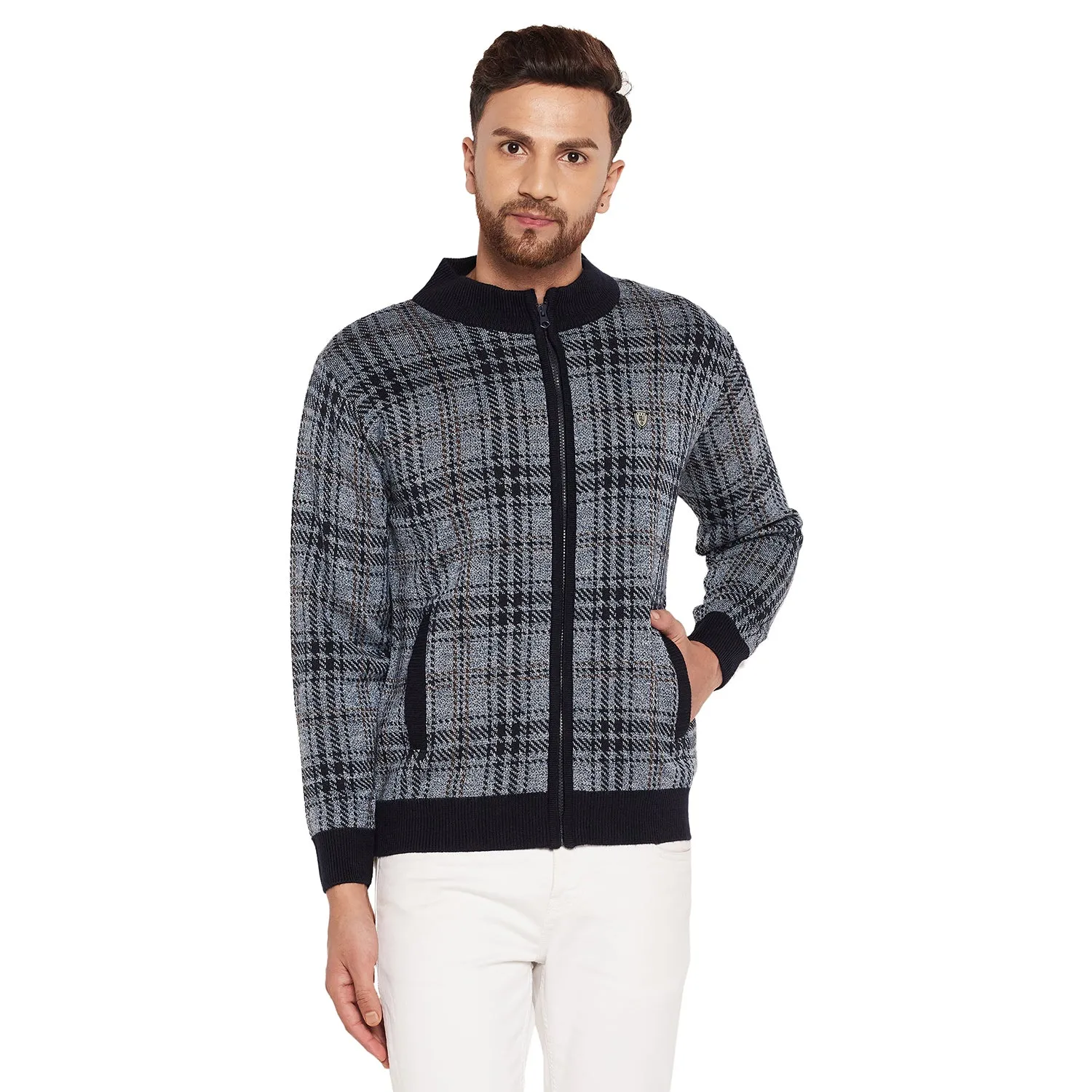 Duke Stardust Men Full Sleeve High Neck Sweater (SDS684R)