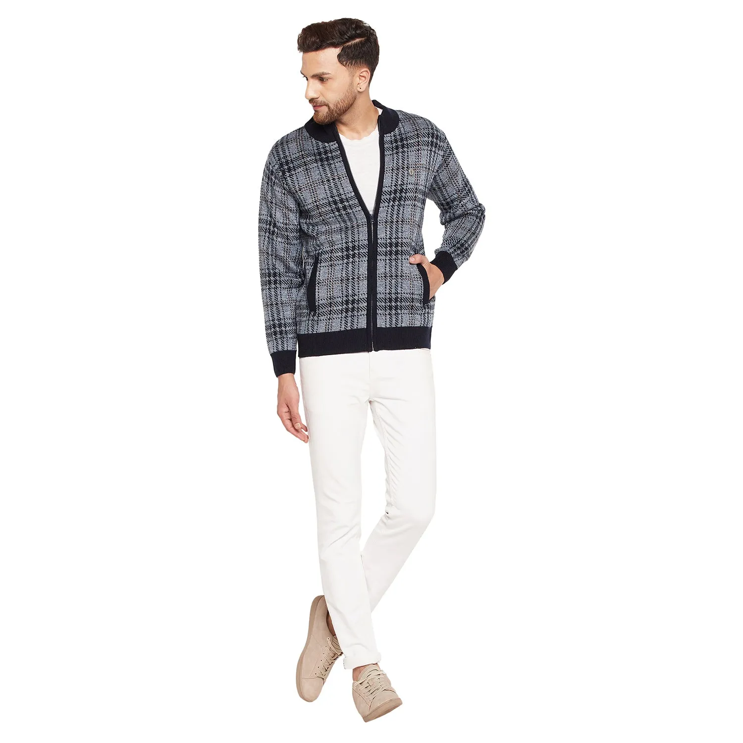 Duke Stardust Men Full Sleeve High Neck Sweater (SDS684R)
