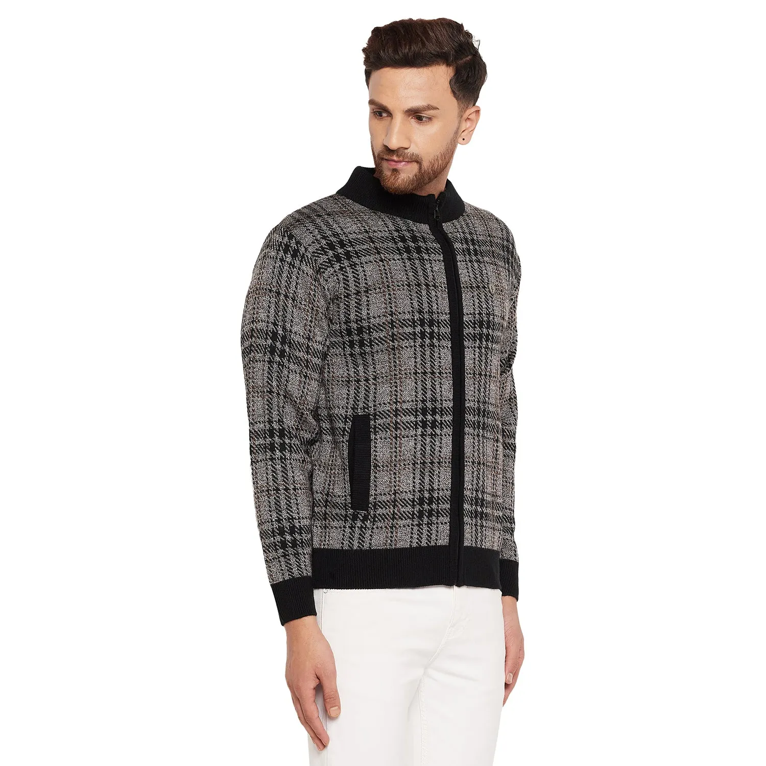 Duke Stardust Men Full Sleeve High Neck Sweater (SDS684R)