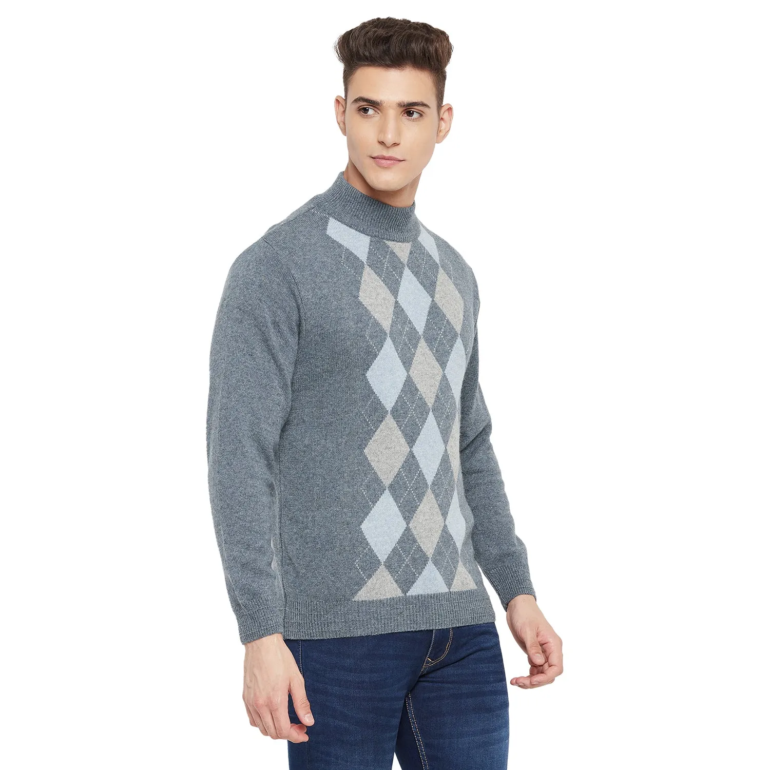 Duke Stardust Men Full Sleeve High Neck Sweater (SDS695)