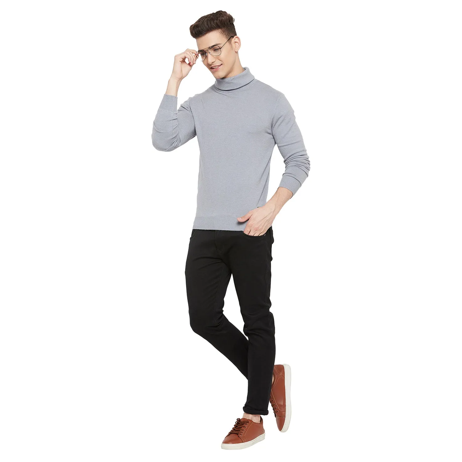 Duke Stardust Men Full Sleeve High Neck Sweater (SDS696)