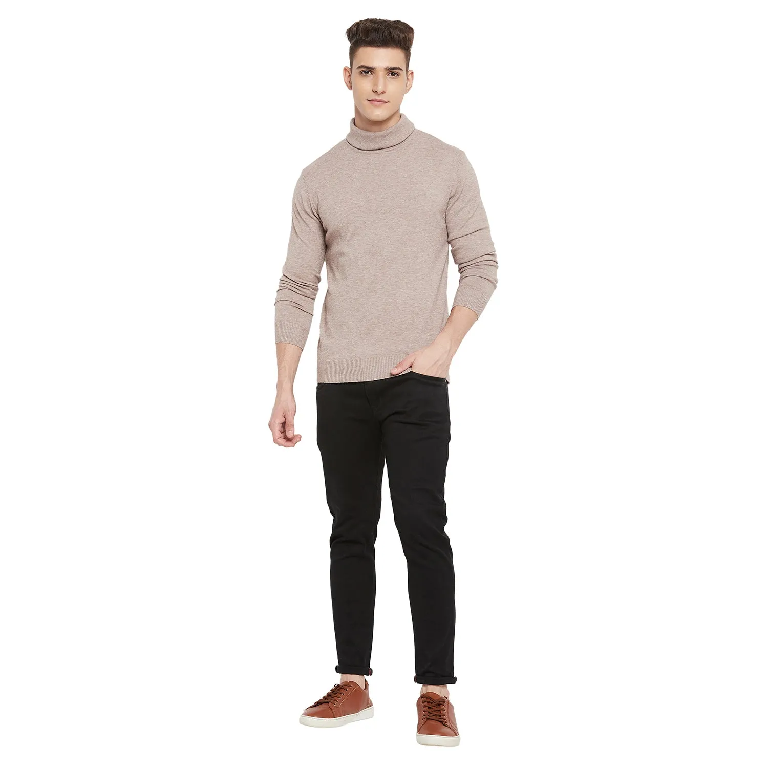 Duke Stardust Men Full Sleeve High Neck Sweater (SDS696)