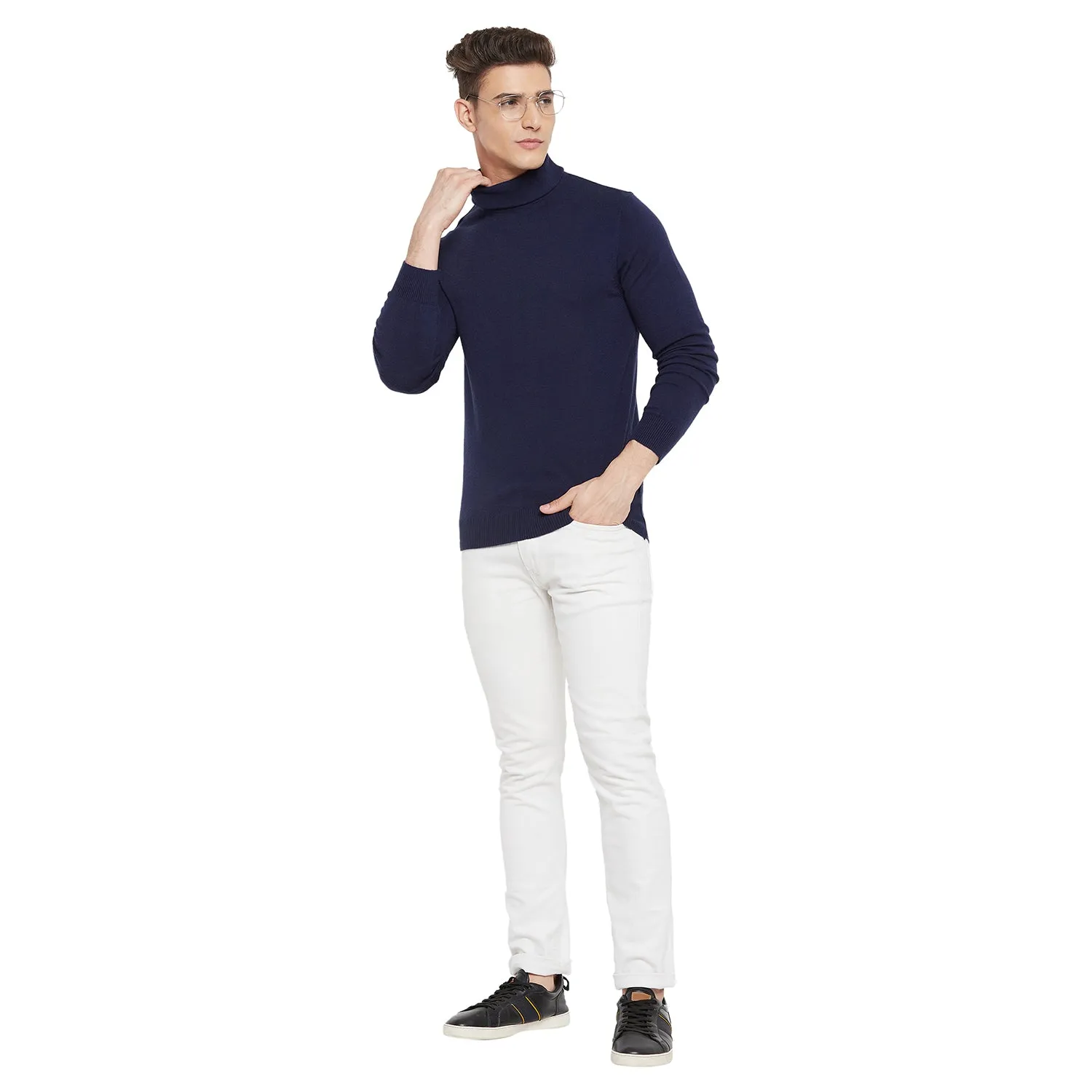 Duke Stardust Men Full Sleeve High Neck Sweater (SDS696)
