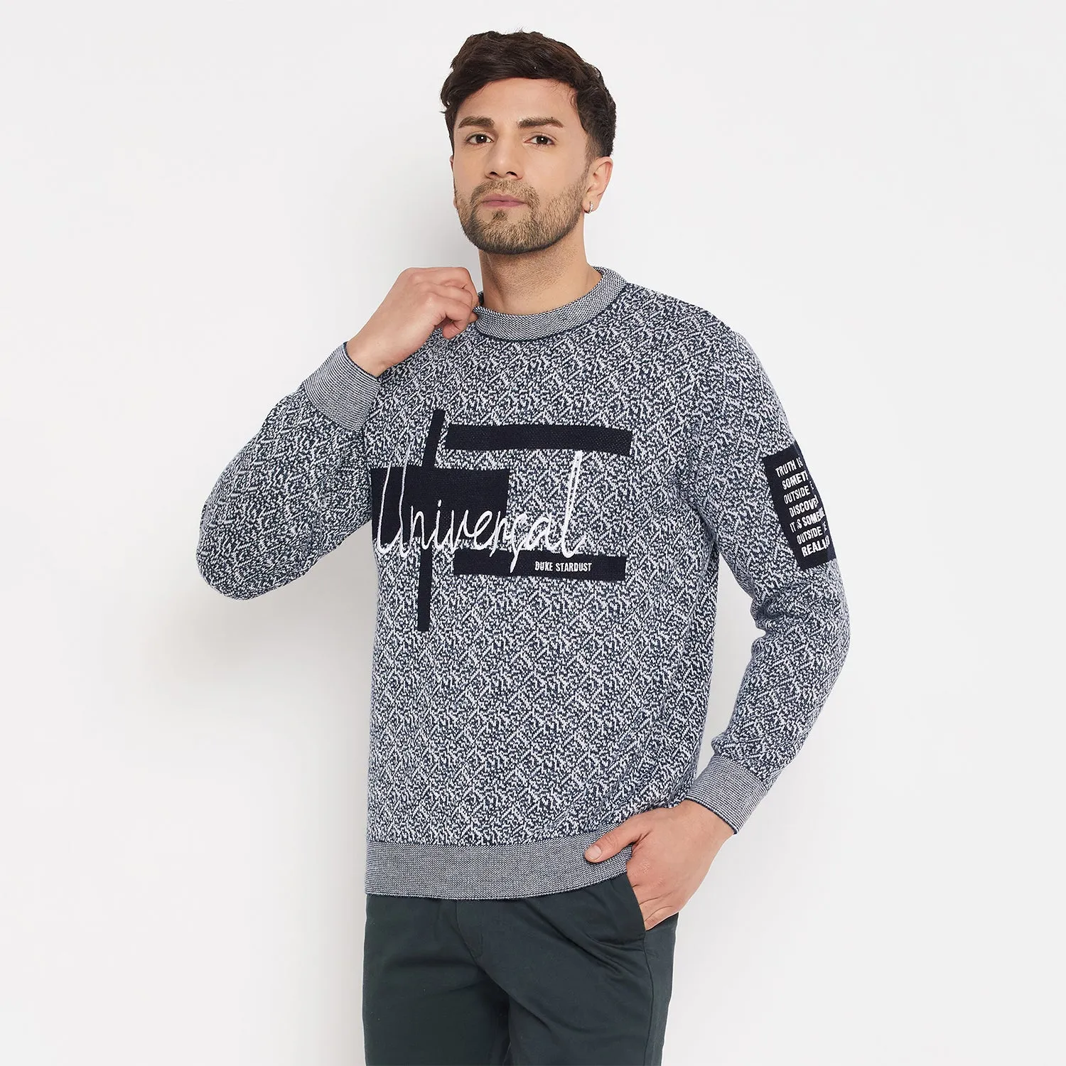 Duke Stardust Men Full Sleeve Round Neck Pullover (SDS2115)