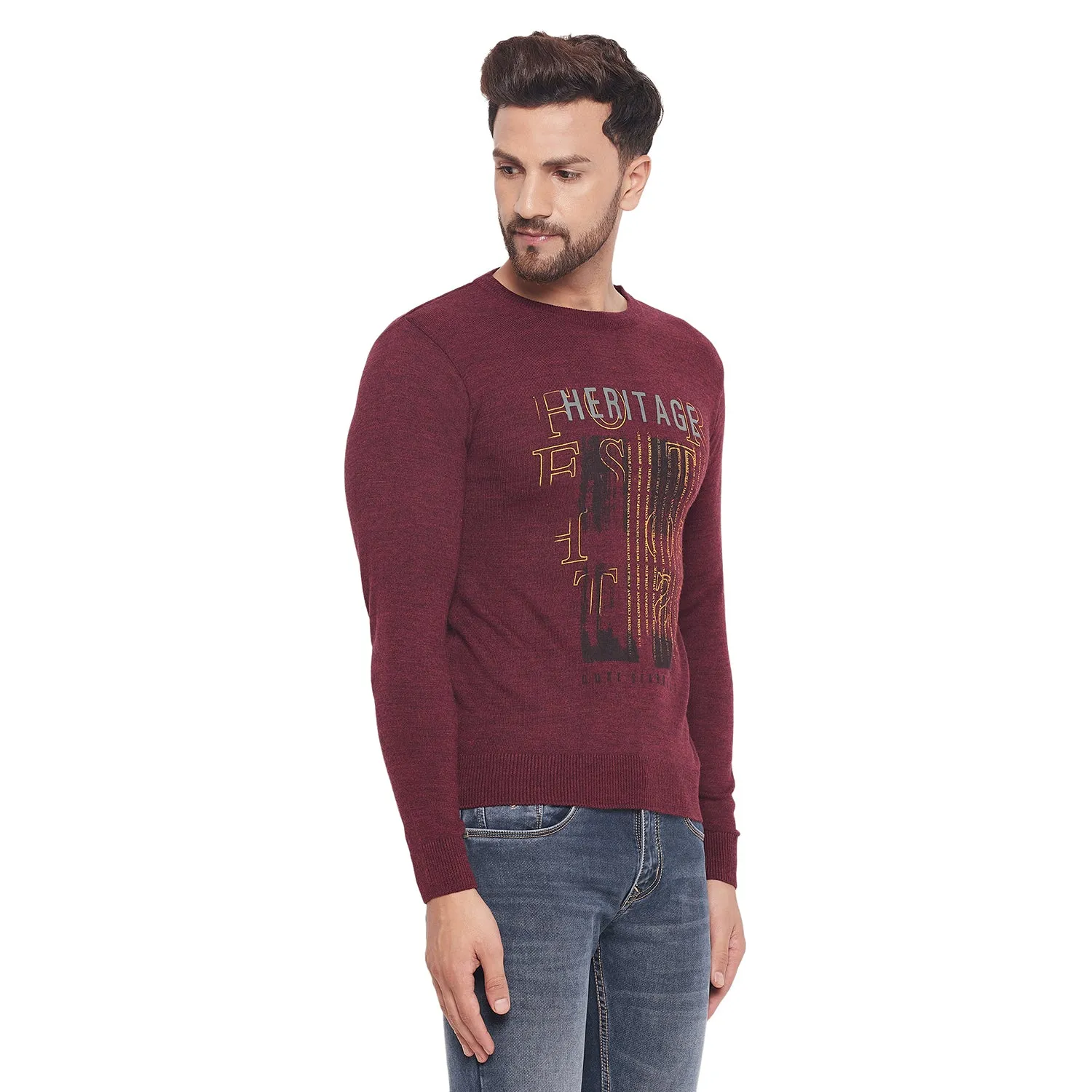 Duke Stardust Men Full Sleeve Round Neck Sweater (MSDS8055)