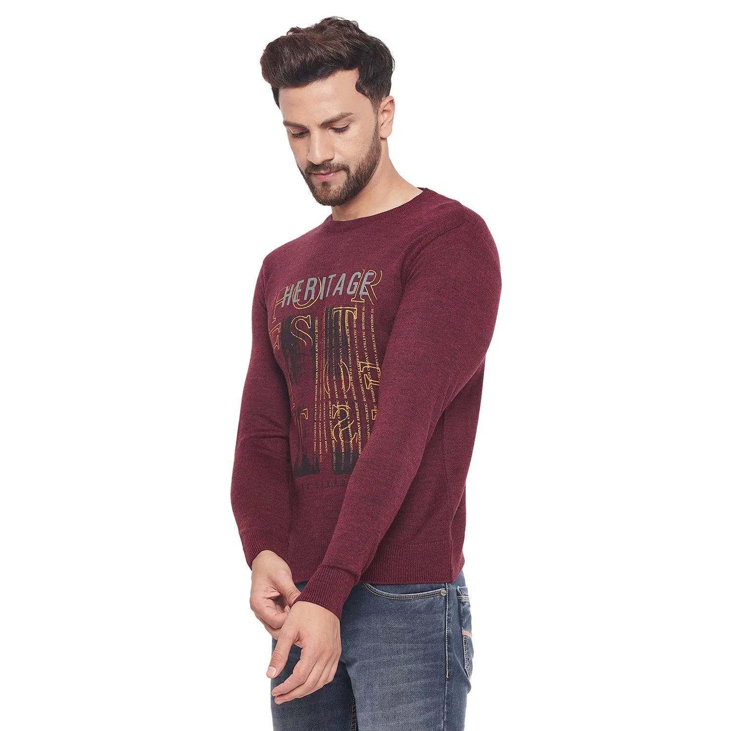 Duke Stardust Men Full Sleeve Round Neck Sweater (MSDS8055)
