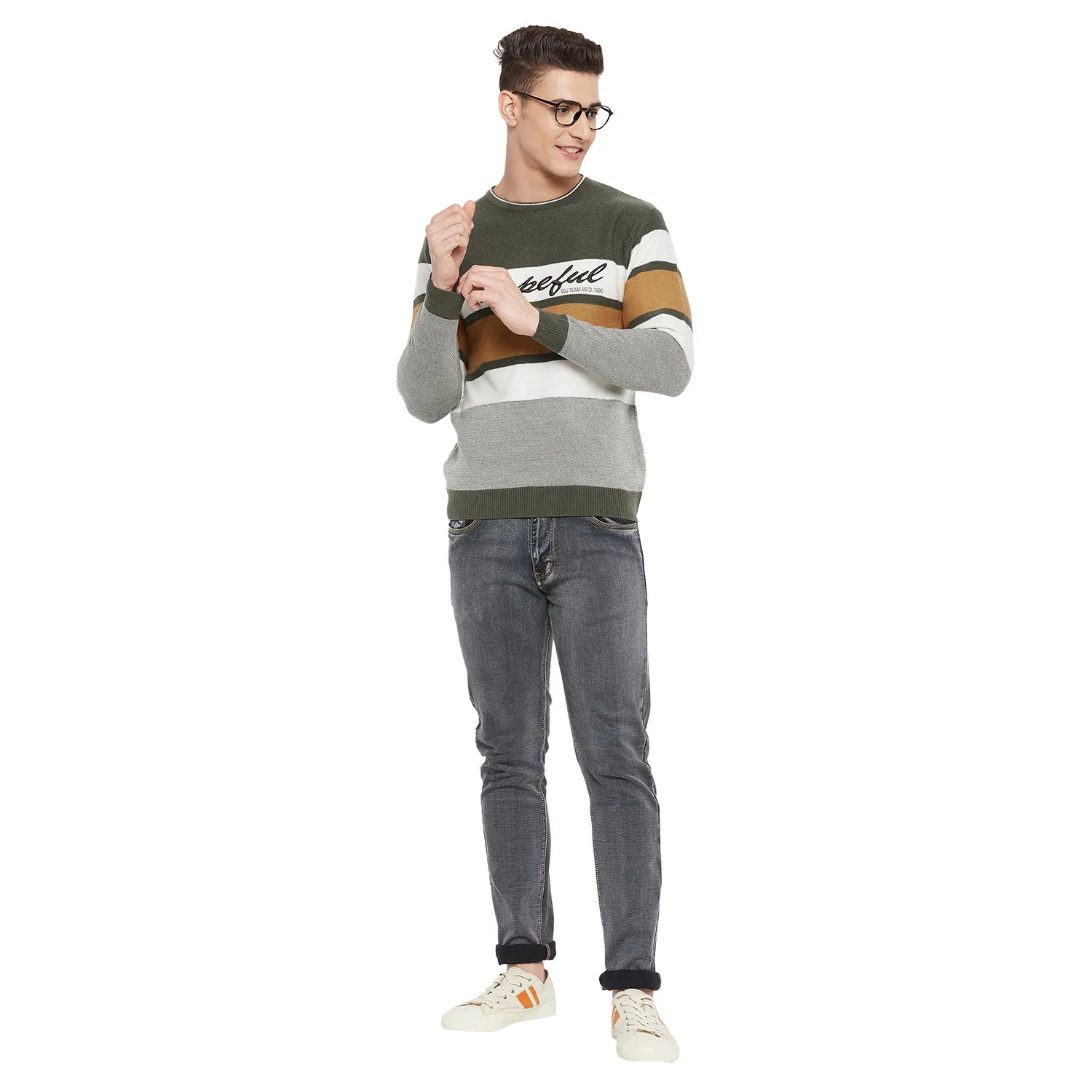 Duke Stardust Men Full Sleeve Round Neck Sweater (SDS2092)