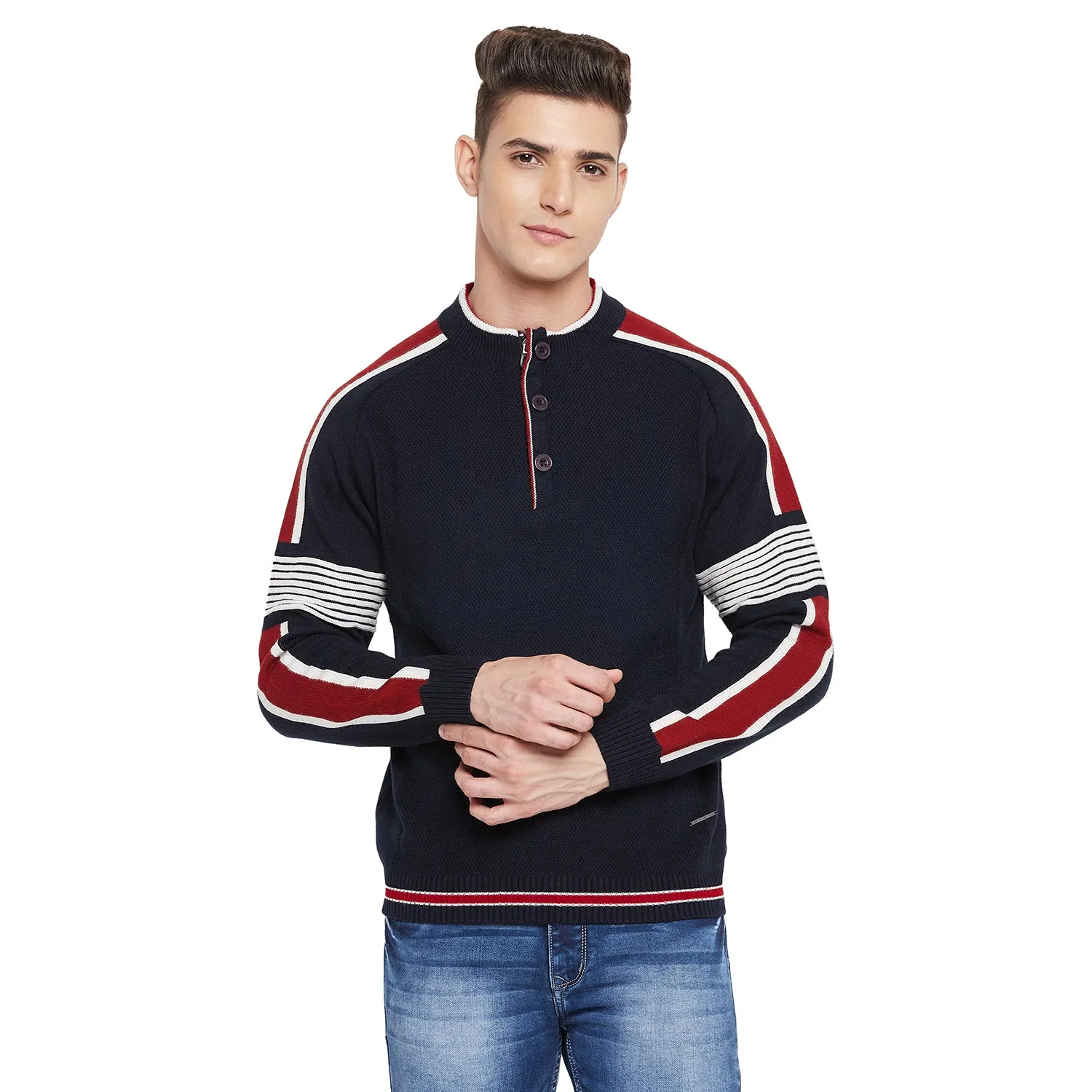 Duke Stardust Men Full Sleeve Round Neck Sweater (SDS685)