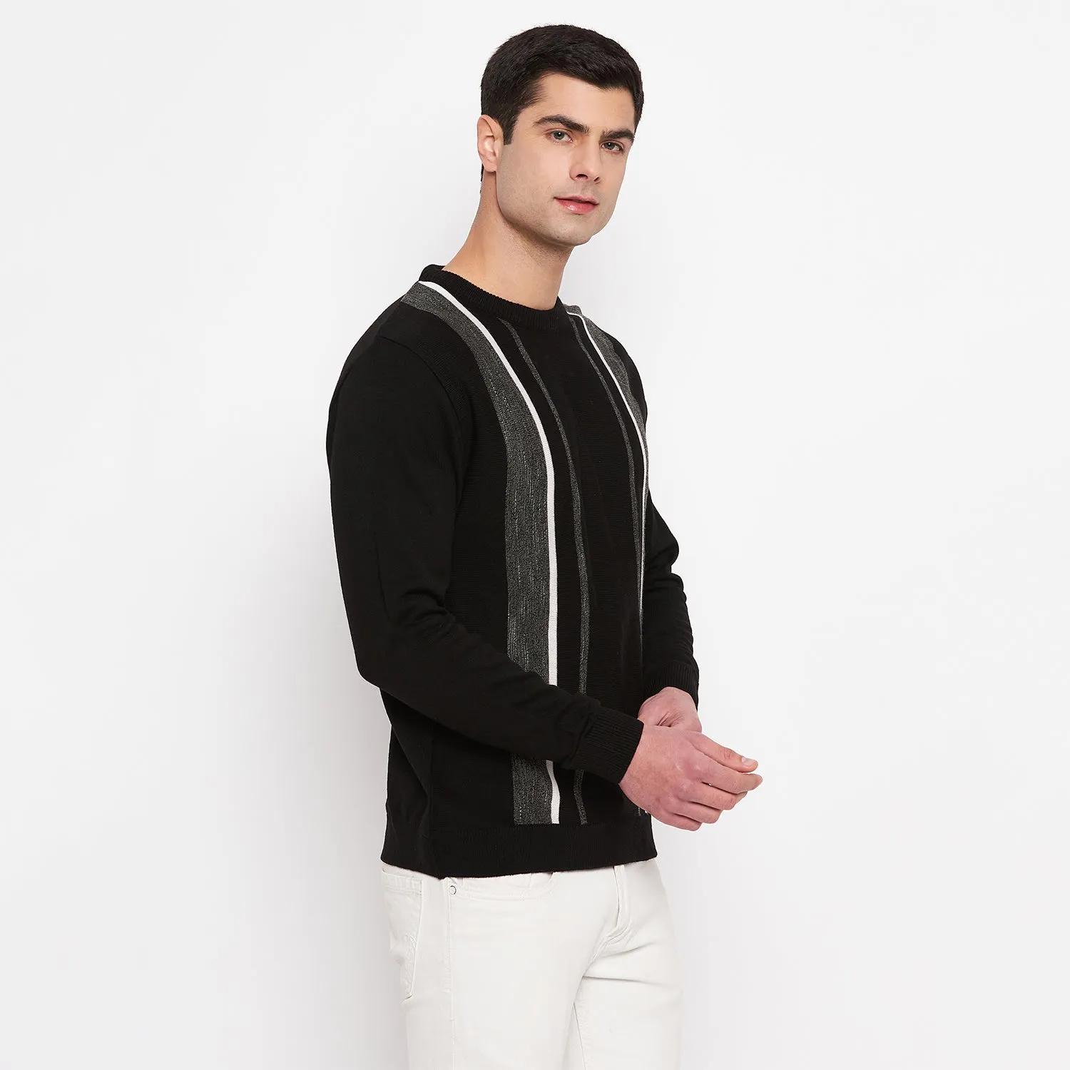 Duke Stardust Men Full Sleeve Round Neck Sweater (SDS724R)