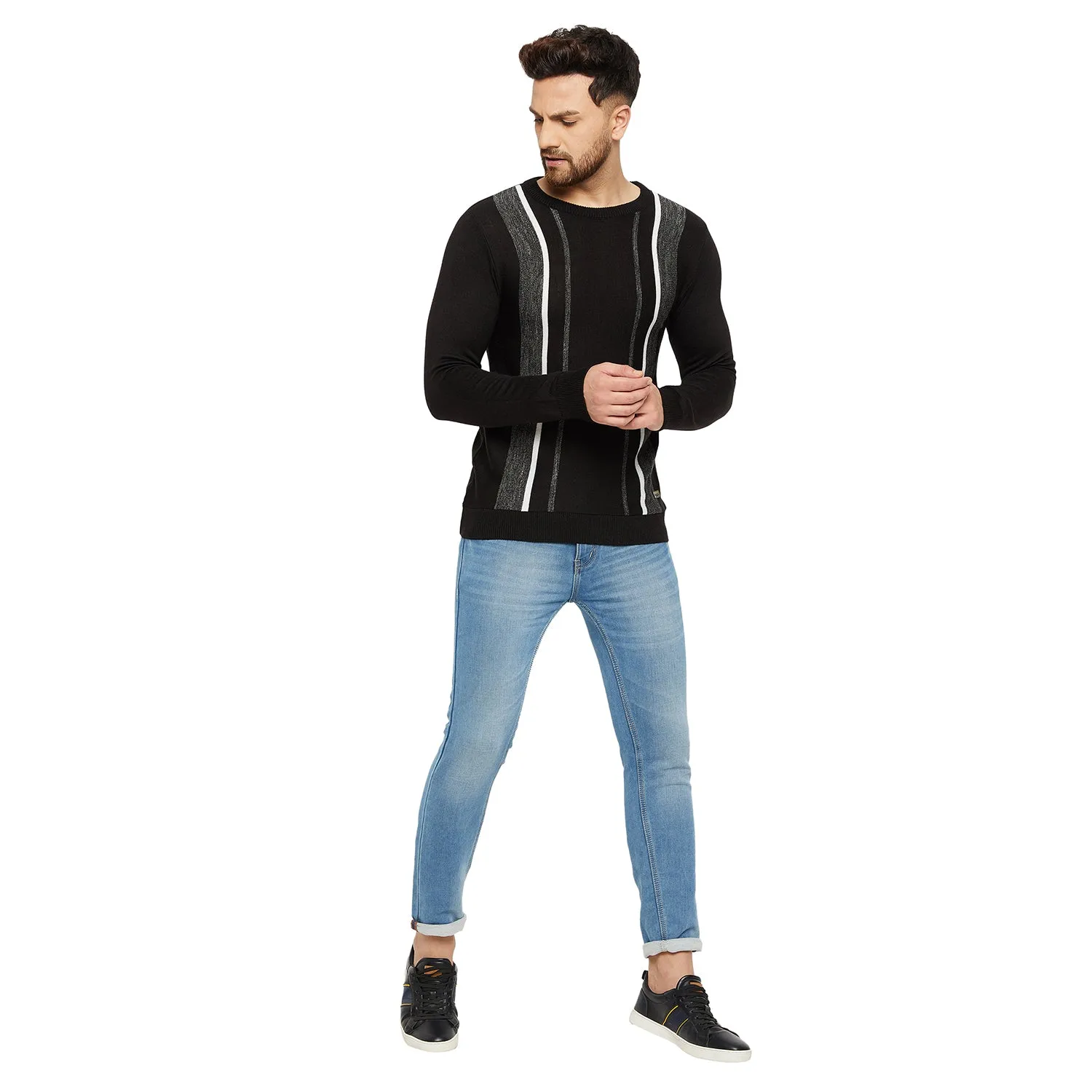 Duke Stardust Men Full Sleeve Round Neck Sweater (SDS724R)
