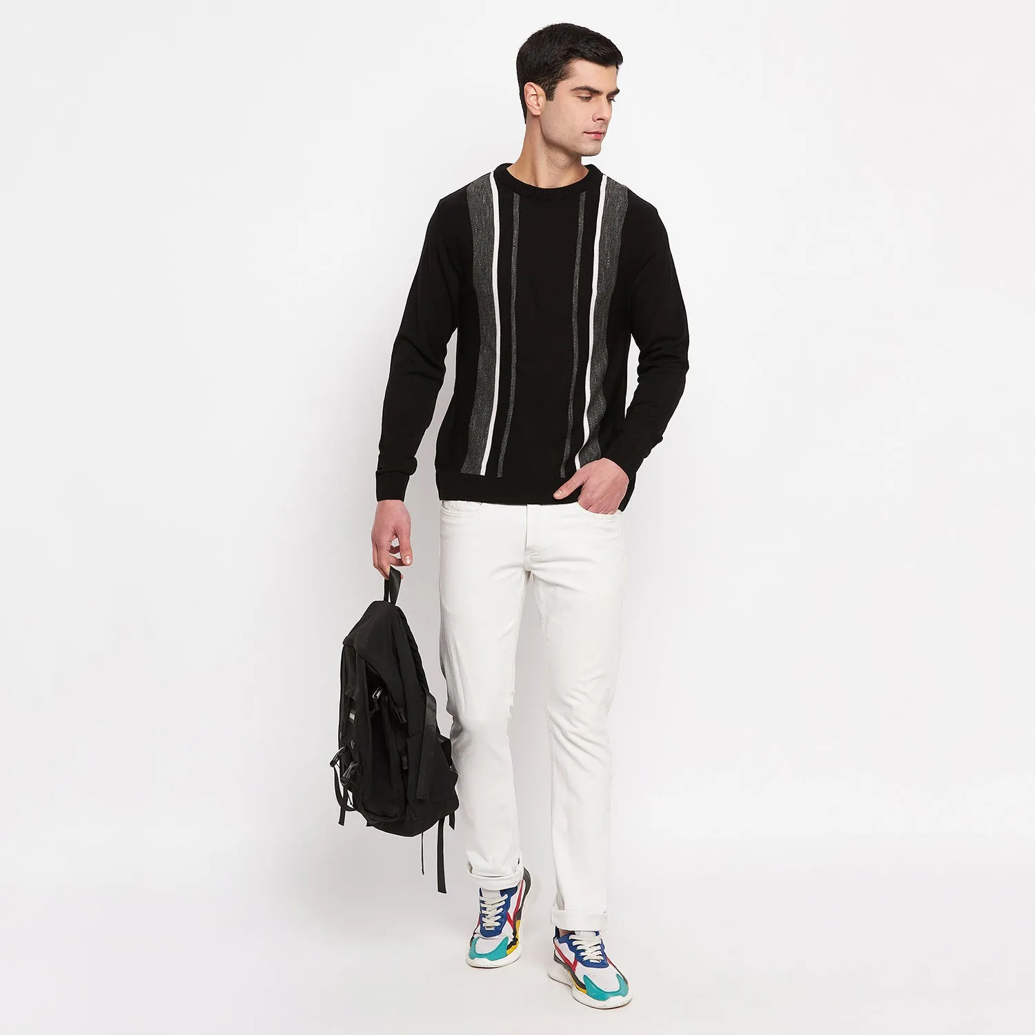 Duke Stardust Men Full Sleeve Round Neck Sweater (SDS724R)