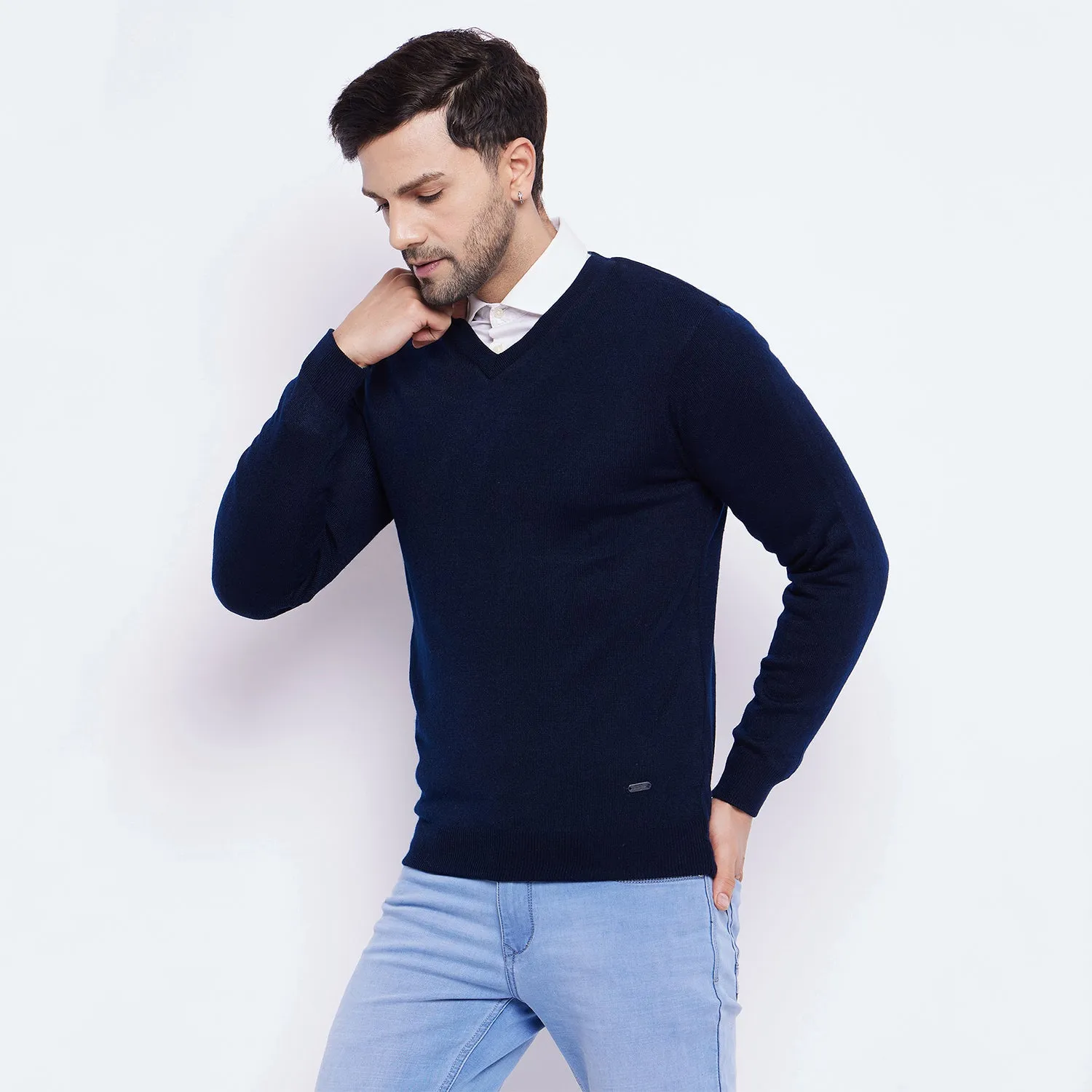 Duke Stardust Men Full Sleeve V Neck Reversible Sweater (SDS5200R)
