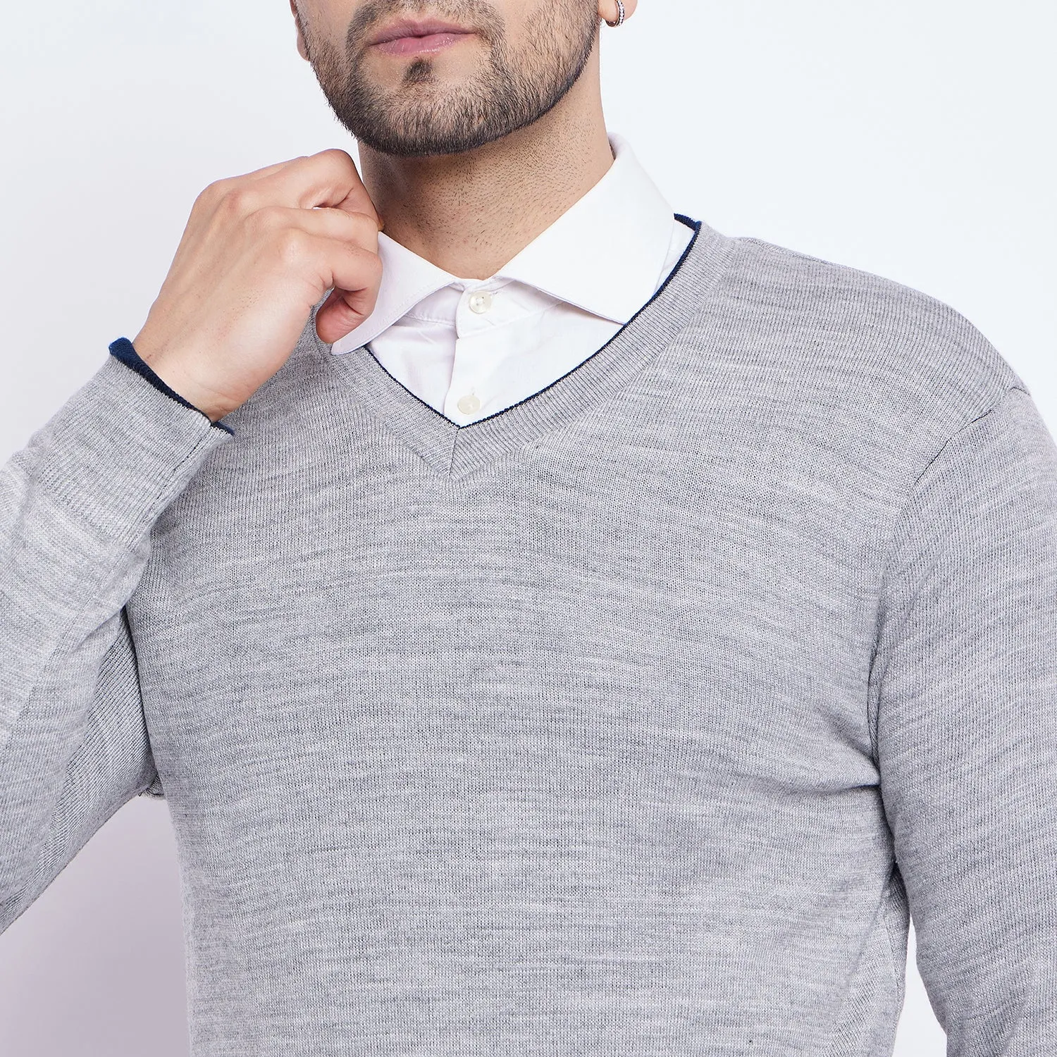 Duke Stardust Men Full Sleeve V Neck Reversible Sweater (SDS5200R)
