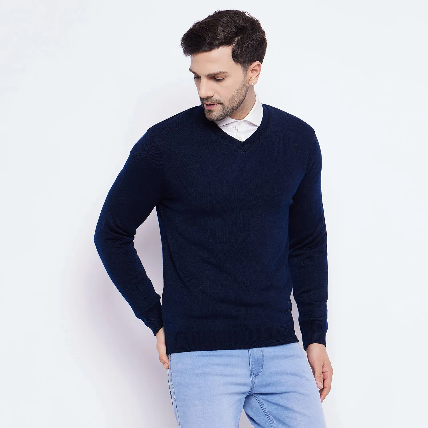 Duke Stardust Men Full Sleeve V Neck Reversible Sweater (SDS5200R)