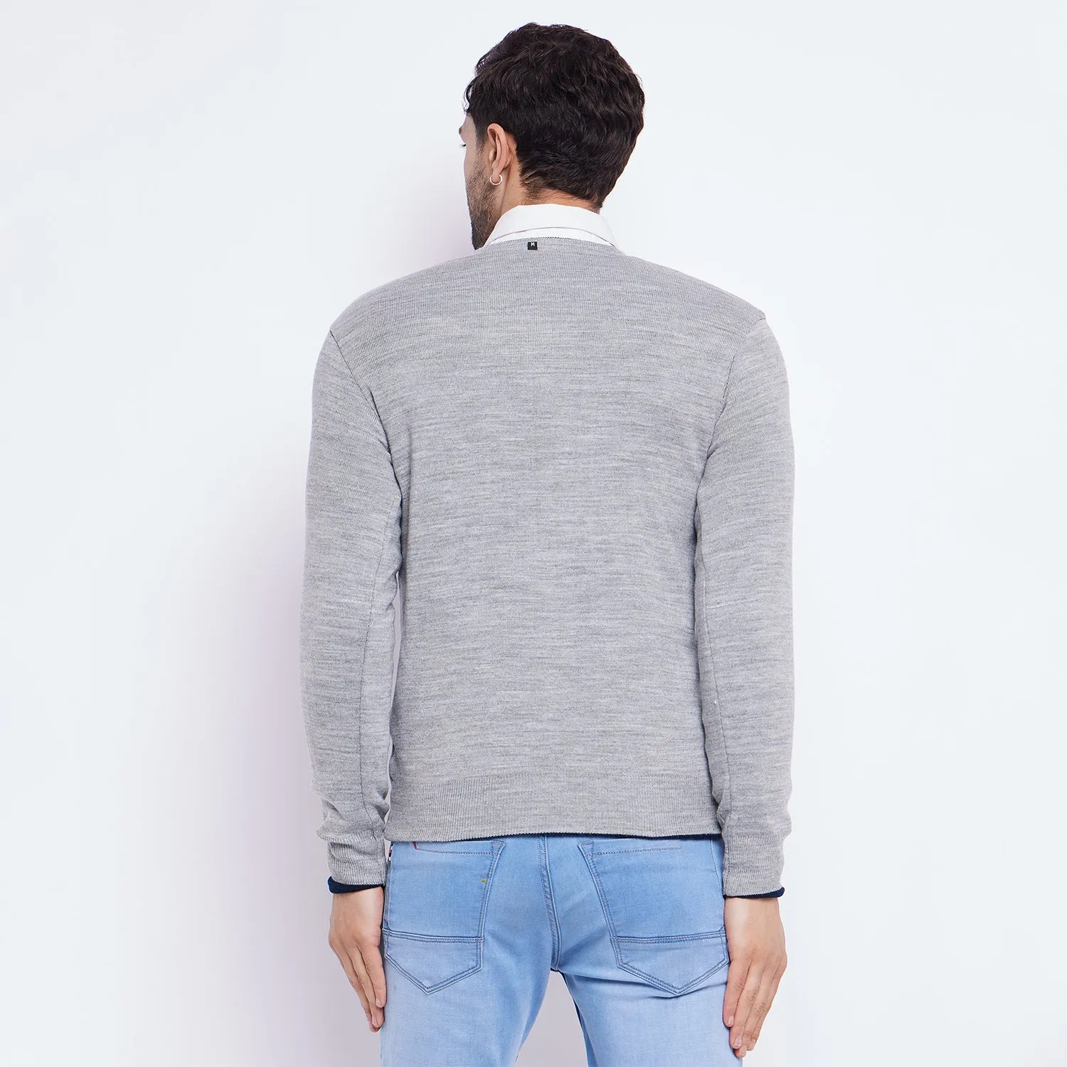Duke Stardust Men Full Sleeve V Neck Reversible Sweater (SDS5200R)