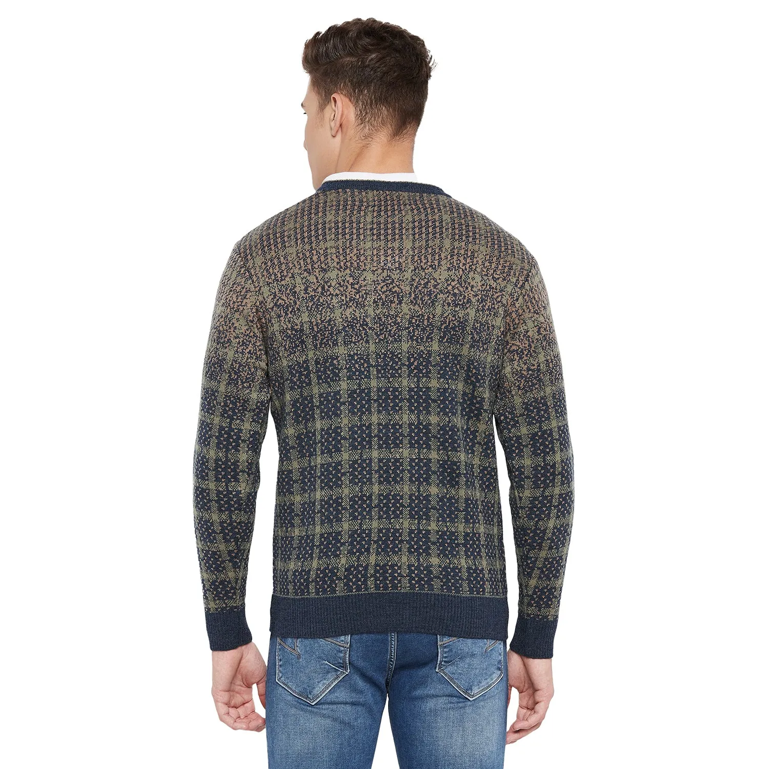 Duke Stardust Men Full Sleeve V Neck Sweater (SDS2049)