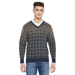 Duke Stardust Men Full Sleeve V Neck Sweater (SDS2049)