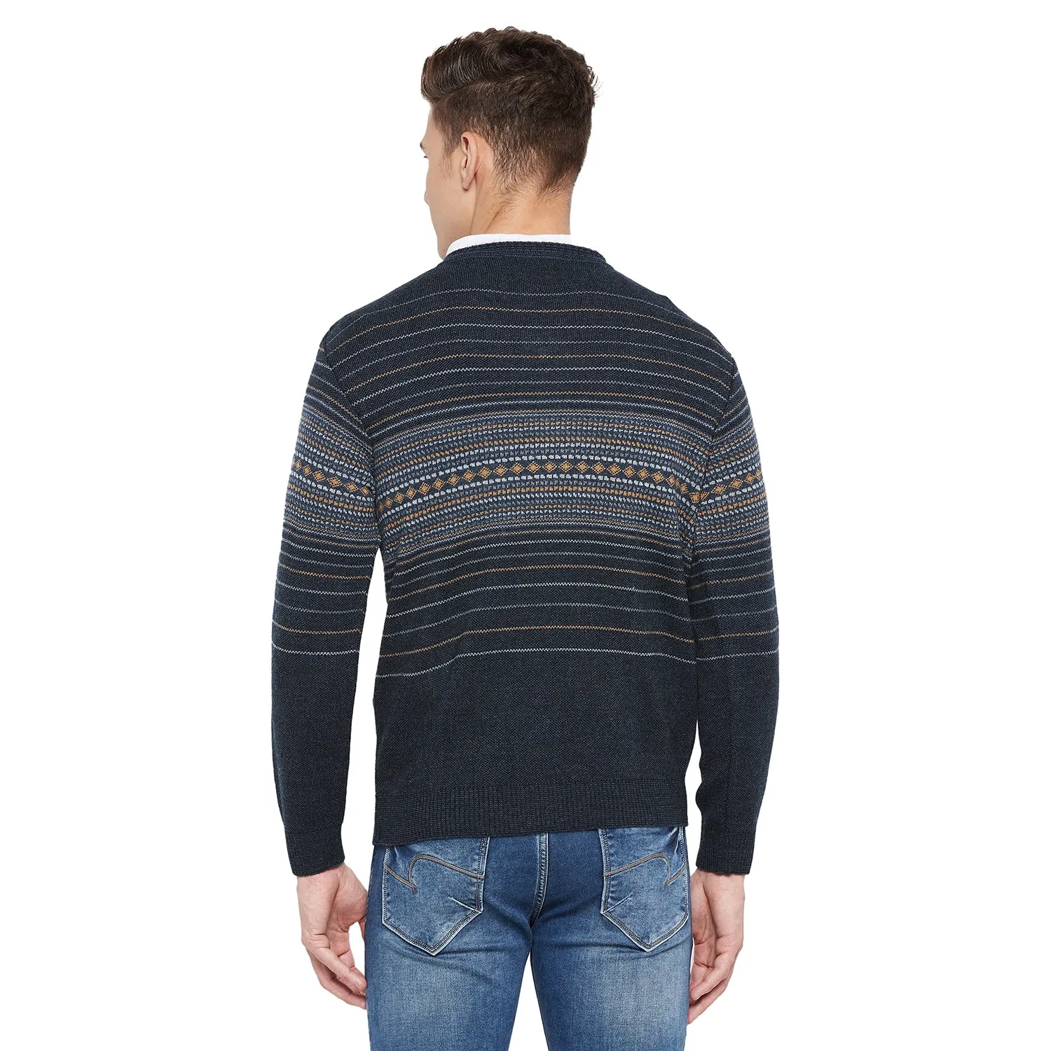 Duke Stardust Men Full Sleeve V Neck Sweater (SDS2050)