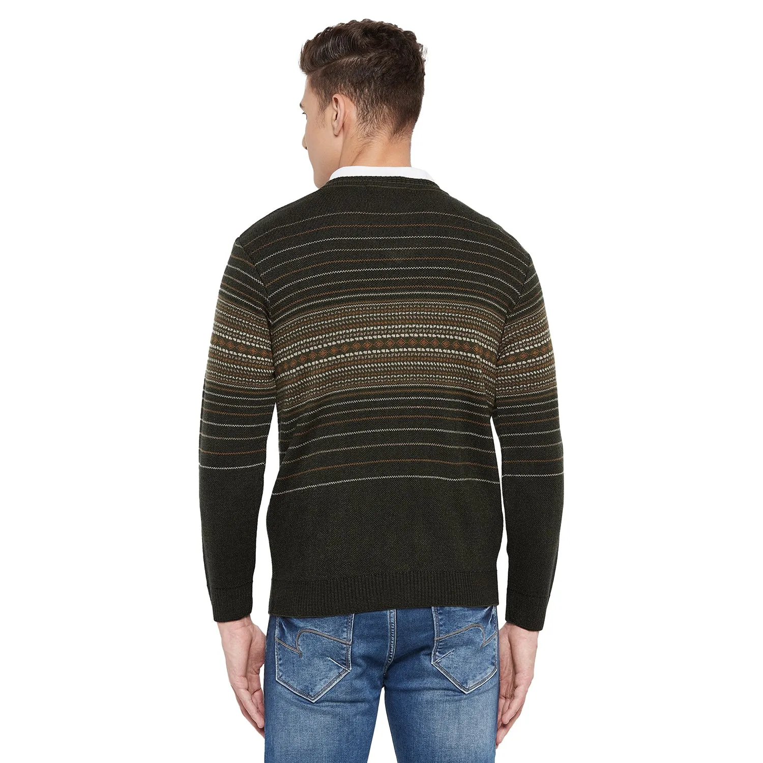 Duke Stardust Men Full Sleeve V Neck Sweater (SDS2050)