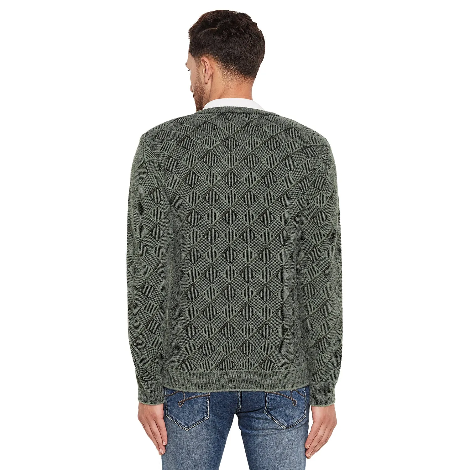 Duke Stardust Men Full Sleeve V-Neck Sweater (SDS2052)