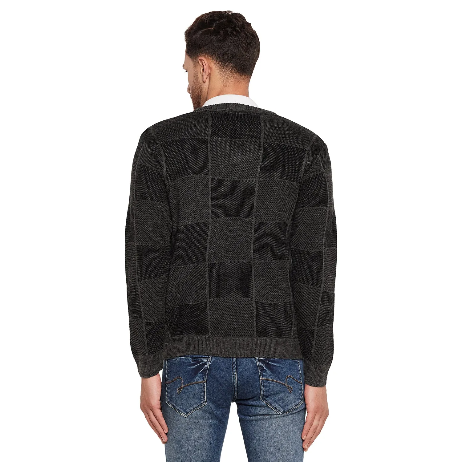 Duke Stardust Men Full Sleeve V-Neck Sweater (SDS2053)