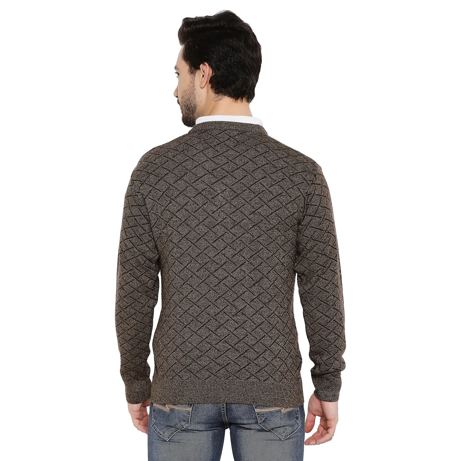 Duke Stardust Men Full Sleeve V Neck Sweater (SDS2055)