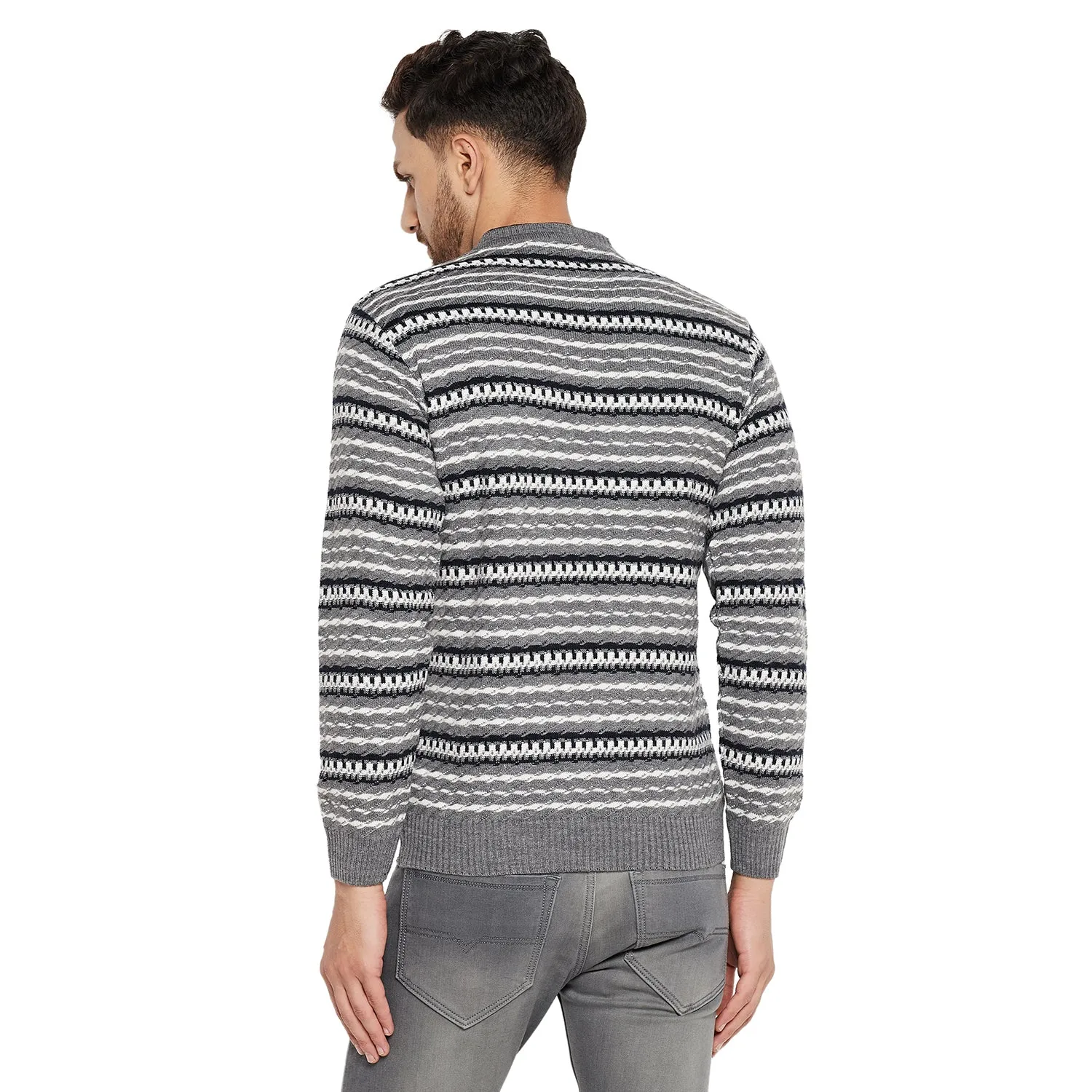 Duke Stardust Men Full Sleeve V Neck Sweater (SDS2056)